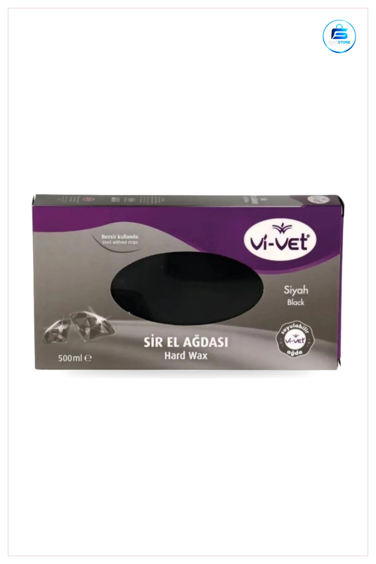 Sir El Ağdası Siyah 400 ml Hard Wax Tüy Alma İşlemleri İçin Cilde Uygulanan Kozmetik Bakım Ürünü