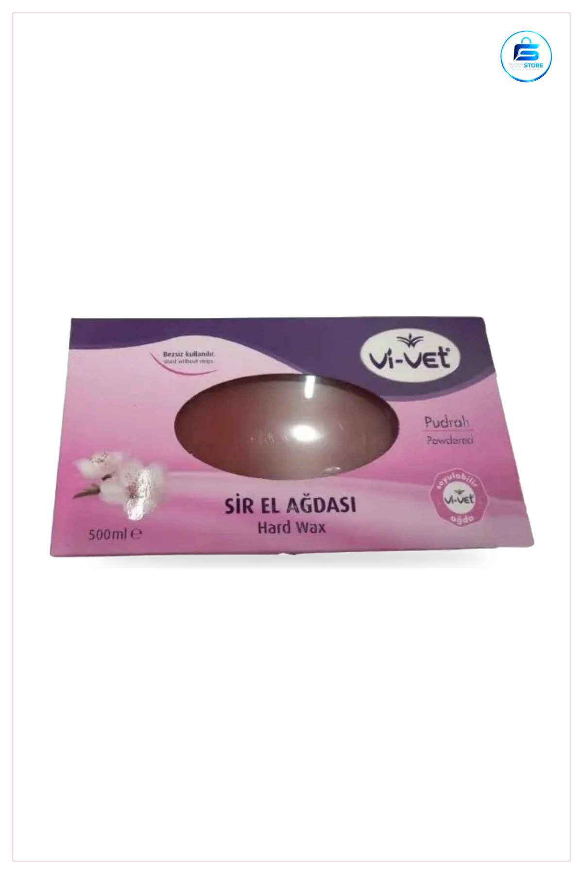 Sir El Ağdası Pudralı 500 ml Hard Wax Ağda Bezsiz Kullanım Tüy Alma Epilasyon Yumuşak Cilt