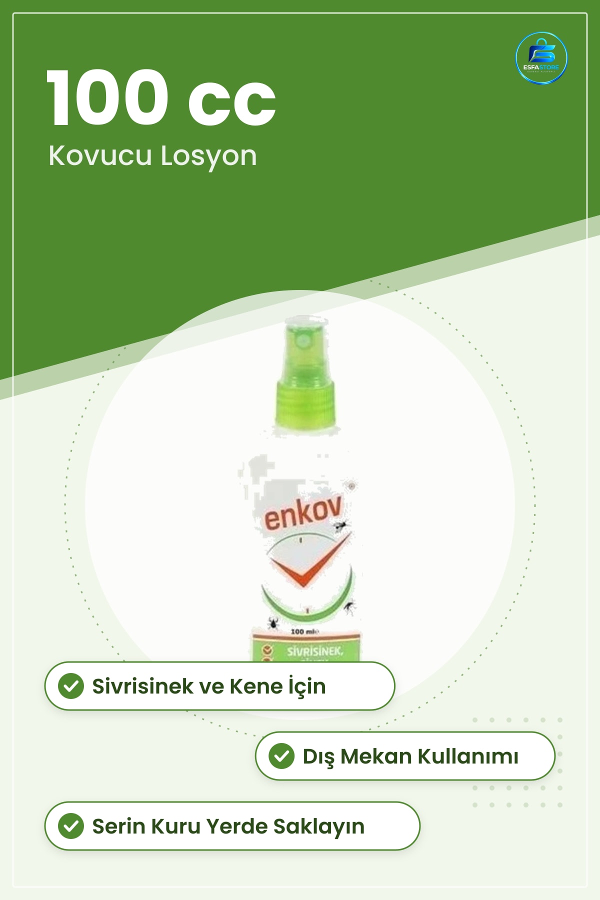Sinek İlacı ve Kovucu cc Sivrisinek Kene Haşere Losyon Ev Bahçe Dış Mekan İçin Kullanışlı