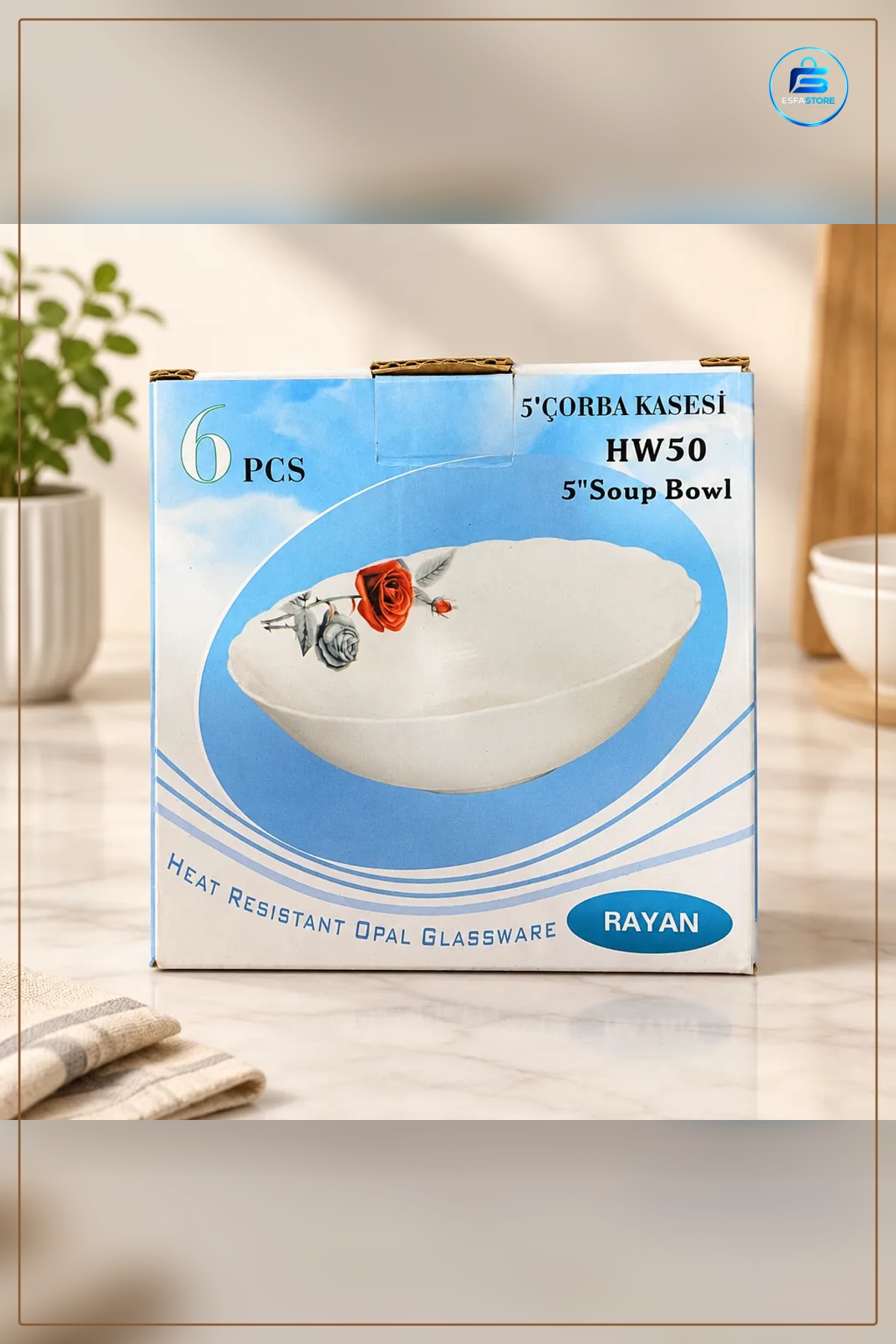 Opal Kase 5 No Isıya Dayanıklı Çorba Servis Mutfak Sofra Sunum Yemek Günlük Kullanım