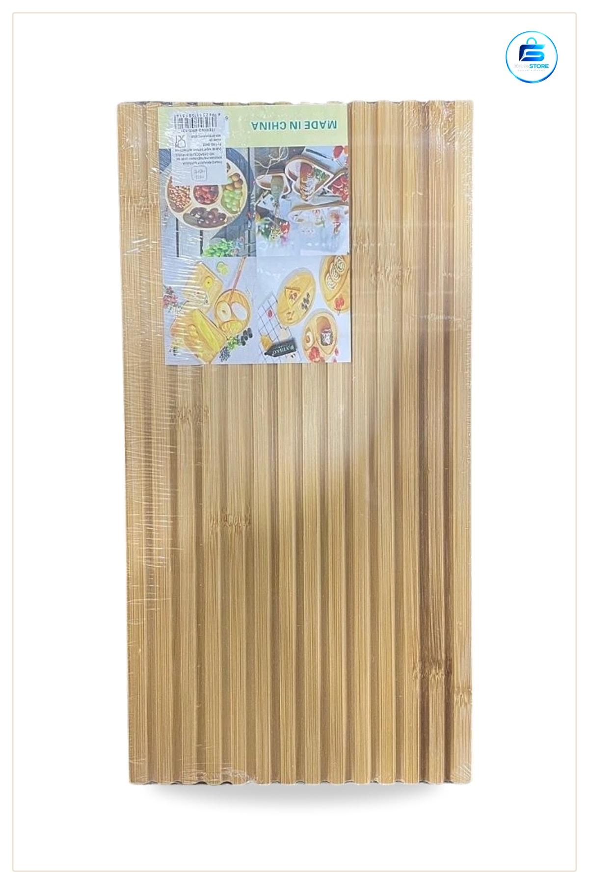 Bambu Kesme Tahtası Sunum Panosu Doğal Görünümlü Mutfak İçin Servis Yemek Hazırlık Sofra Aksesuarı