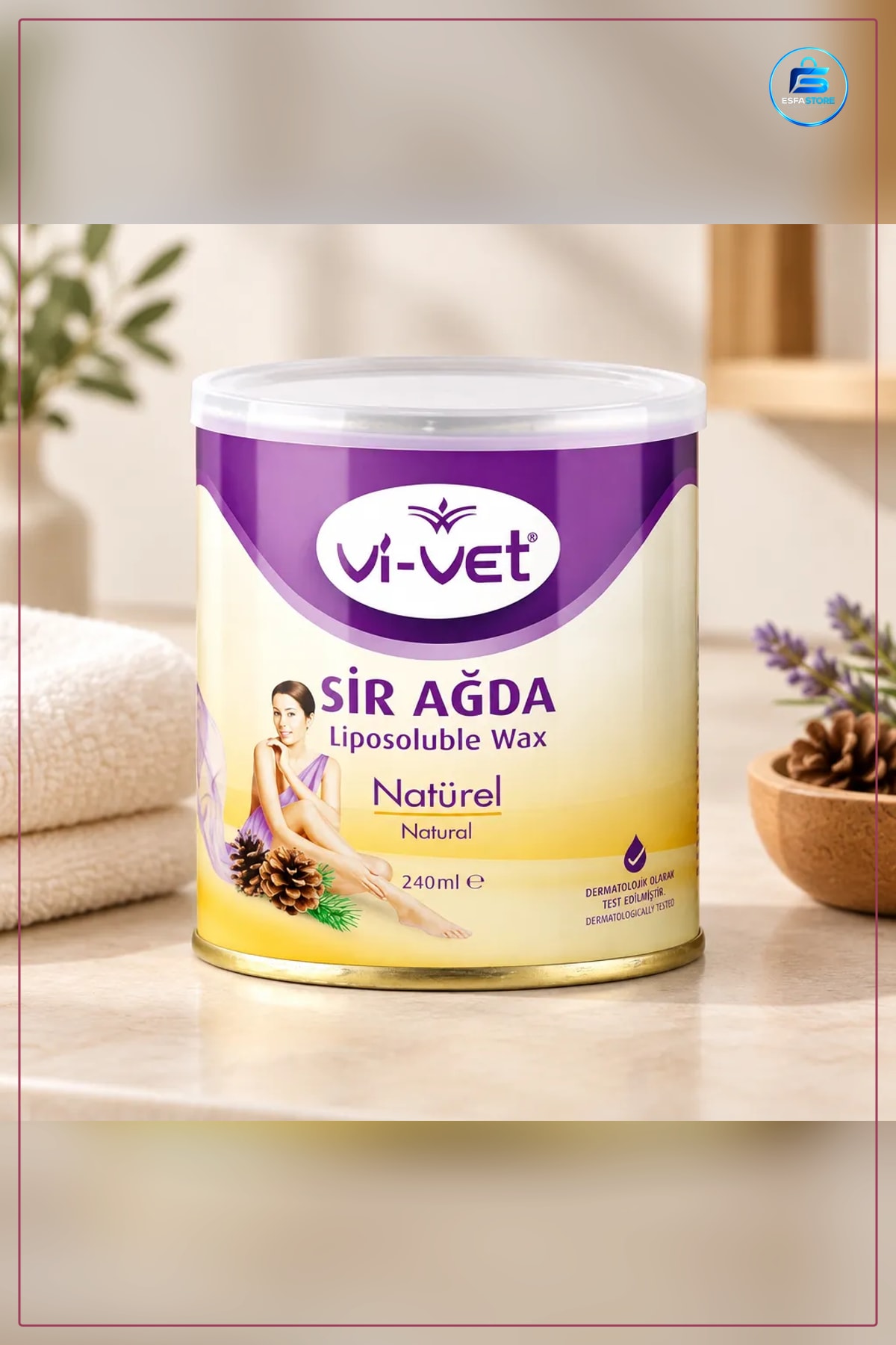Sir Ağda 240 ml Teneke Natürel Tüy Alma Epilasyon Vücut Bakımı Kozmetik Ürünü Pratik Kullanım