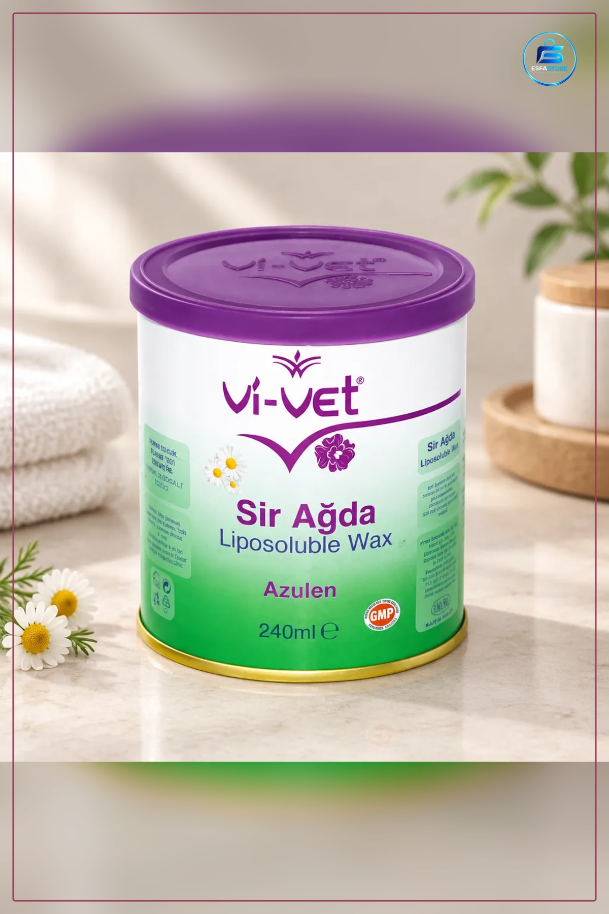 Azulen İçerikli Sir Ağda 240 ml Teneke Liposoluble Tüy Dökücü Epilasyon Vücut Bakım Ürünü
