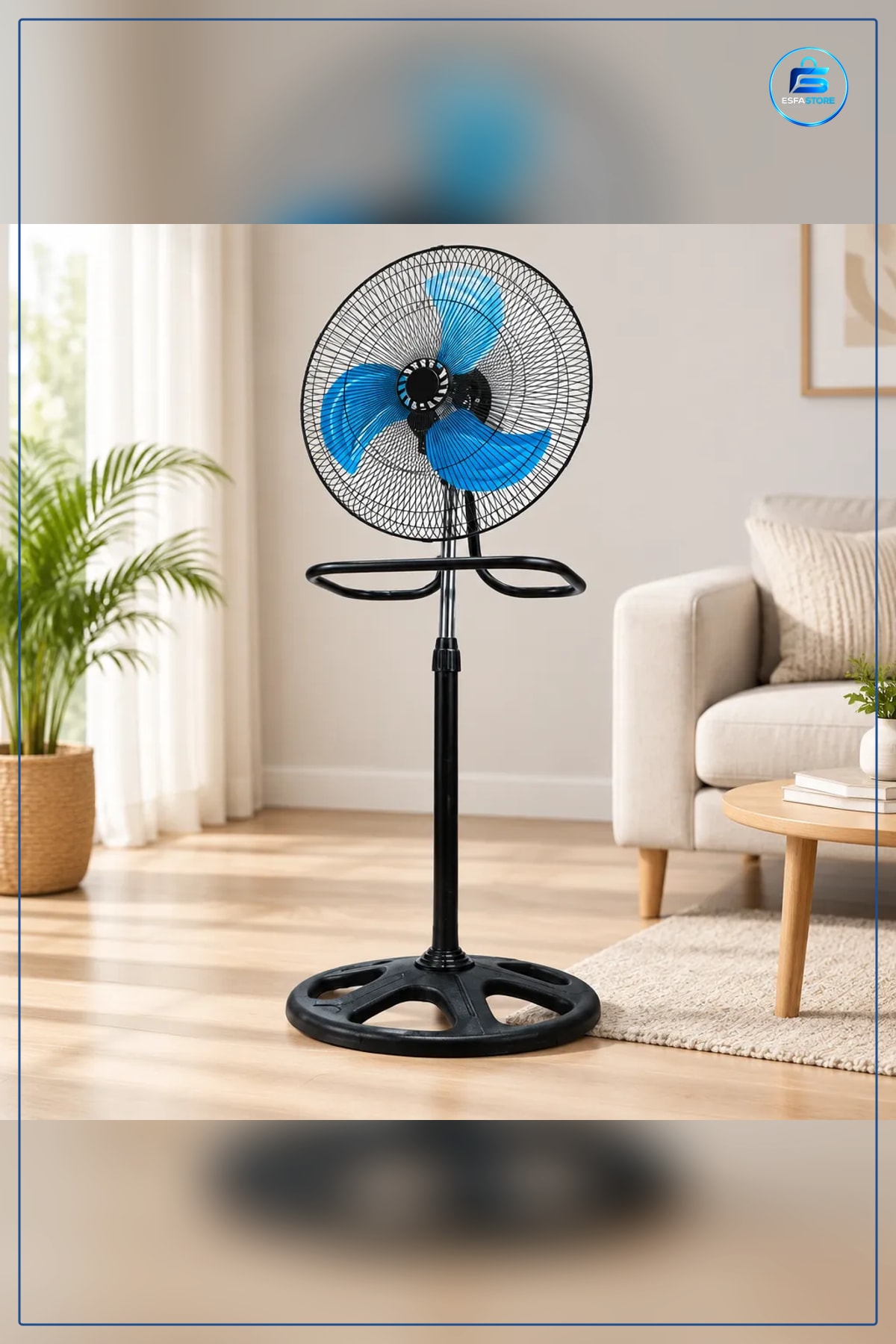 Vantilatör 3 in 1 85 W Üç Kanatlı Ayaklı Yer ve Masa Kullanımı Sanayi Tipi Ev Ofis Serinletici