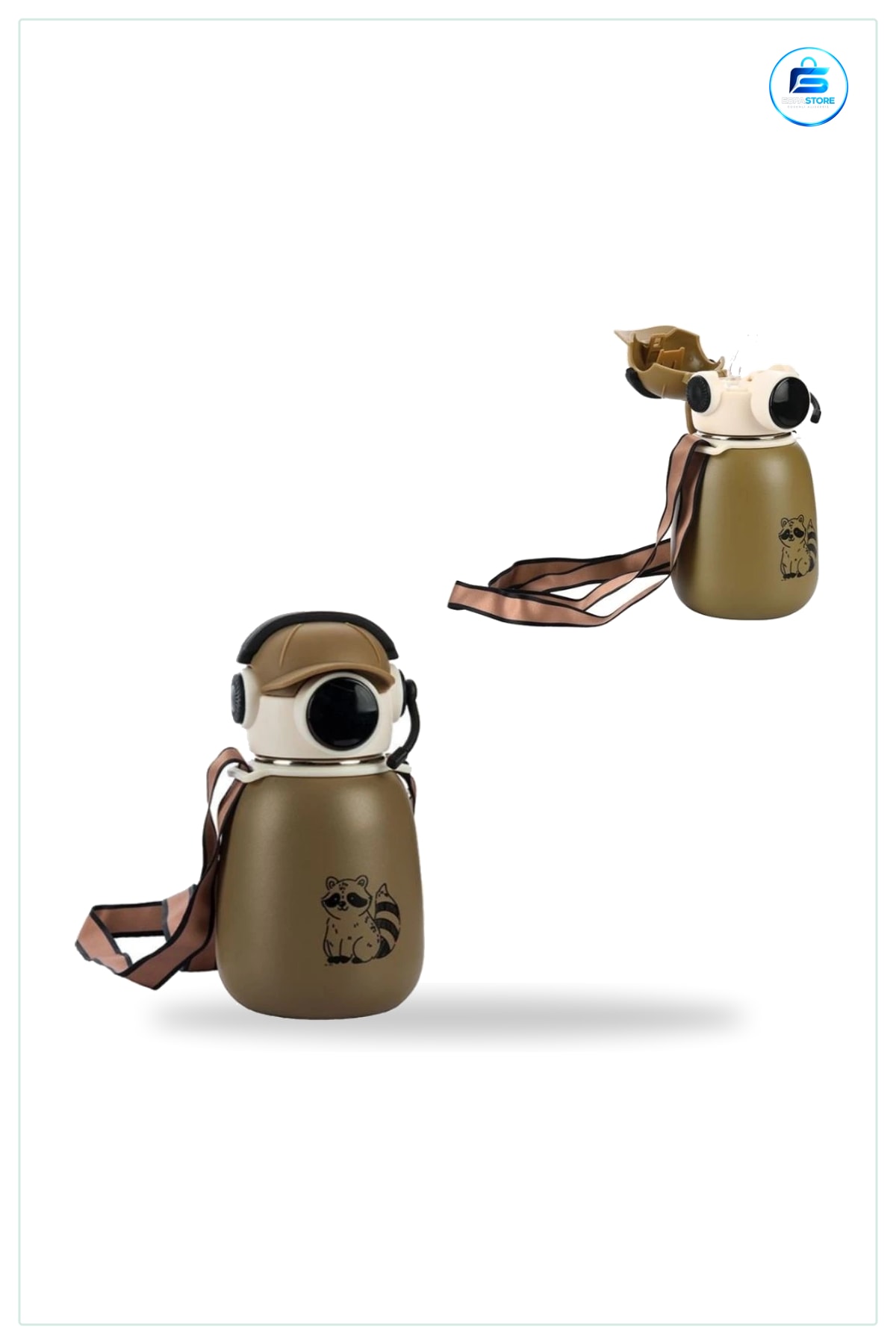 Gamer Termos Matara 500 ml Spor Askılı Taşıma Kayışlı Günlük Kullanım Outdoor Sıcak Soğuk