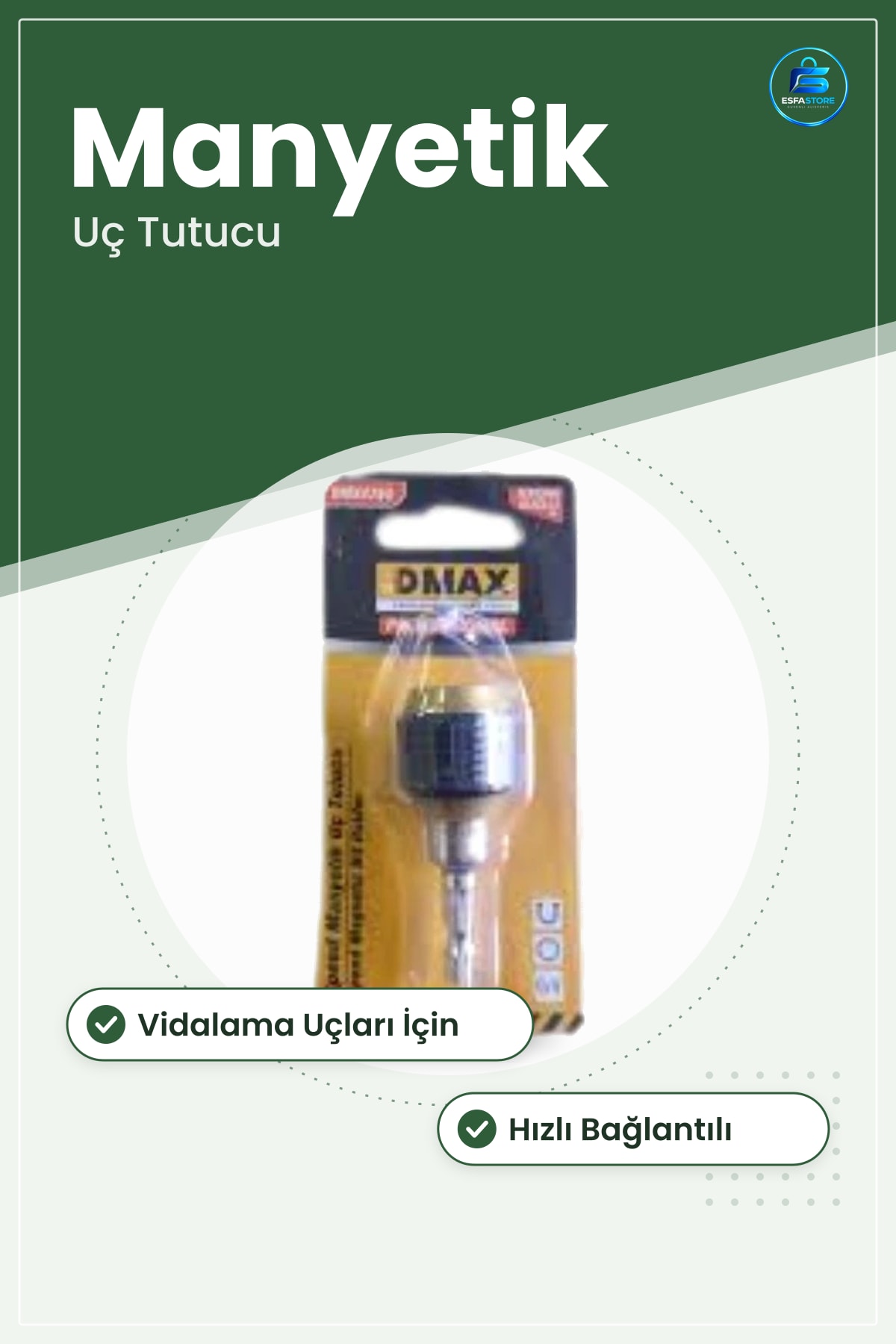 Speed Manyetik Uç Tutucu Matkap Aksesuarı Vidalama Uçları İçin Hızlı Bağlantılı Ev Atölye Aracı
