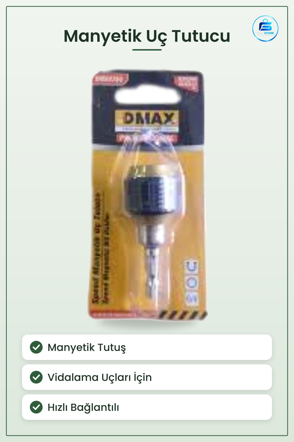 Speed Manyetik Uç Tutucu Matkap Aksesuarı Vidalama Uçları İçin Hızlı Bağlantılı Ev Atölye Aracı