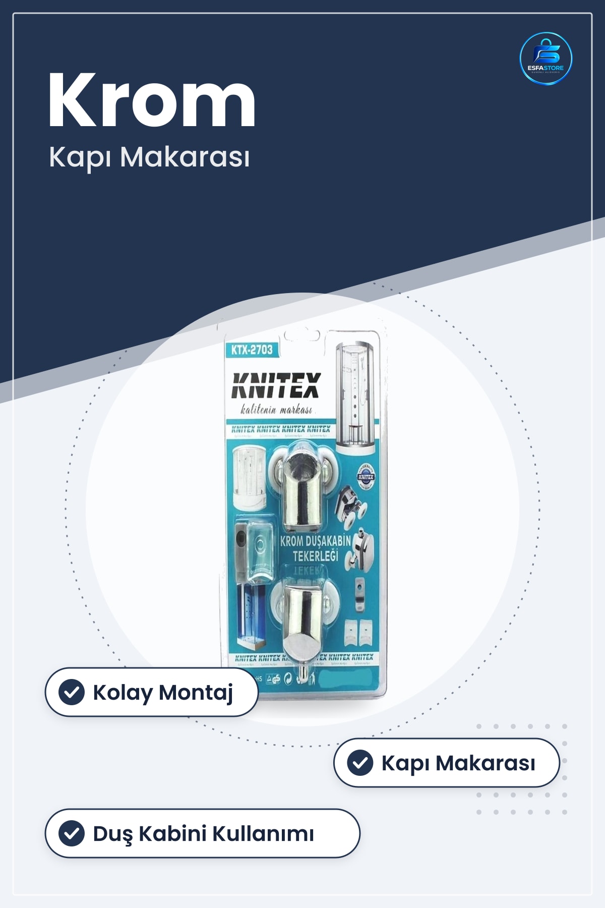 Krom Duşakabin Tekerleği Duş Kabini Kapı Makarası Kolay Montaj Banyo Yapı Malzemesi Aksesuarı
