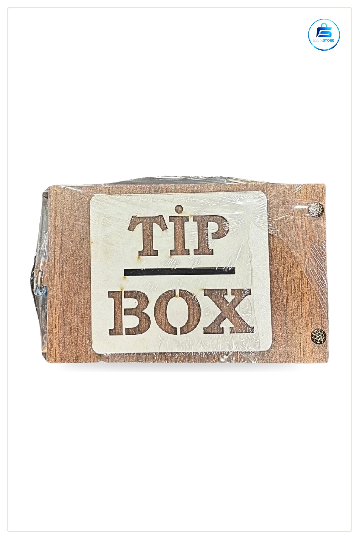 Ahşap Kumbara Büyük Boy Tipbox Dekoratif Para Biriktirme Kutusu Hediyelik Ev Dekorasyonu