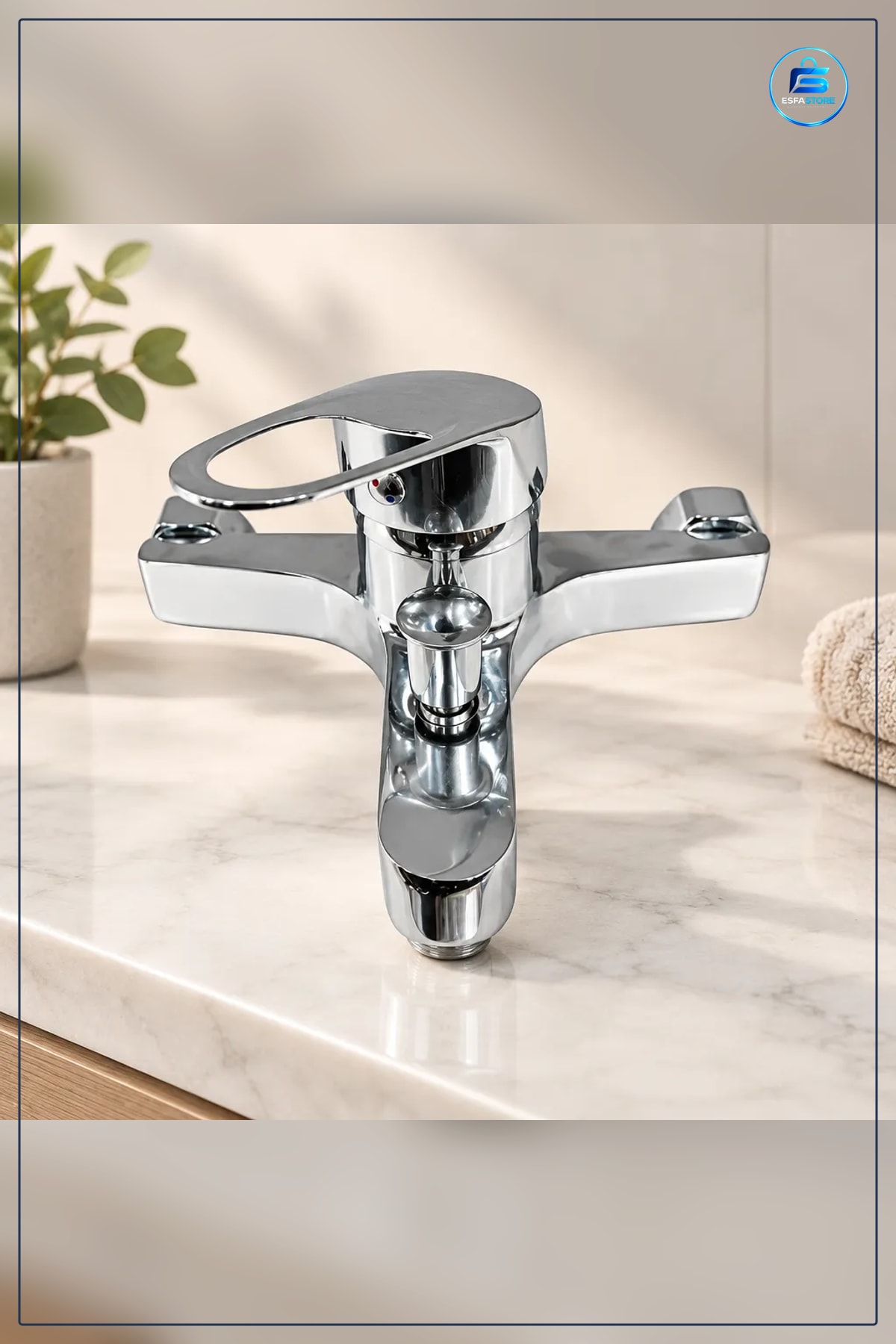Banyo Bataryası Lüx Mix Krom Karıştırıcı Musluk Küvet Ev Tesisat Malzemesi Armatür