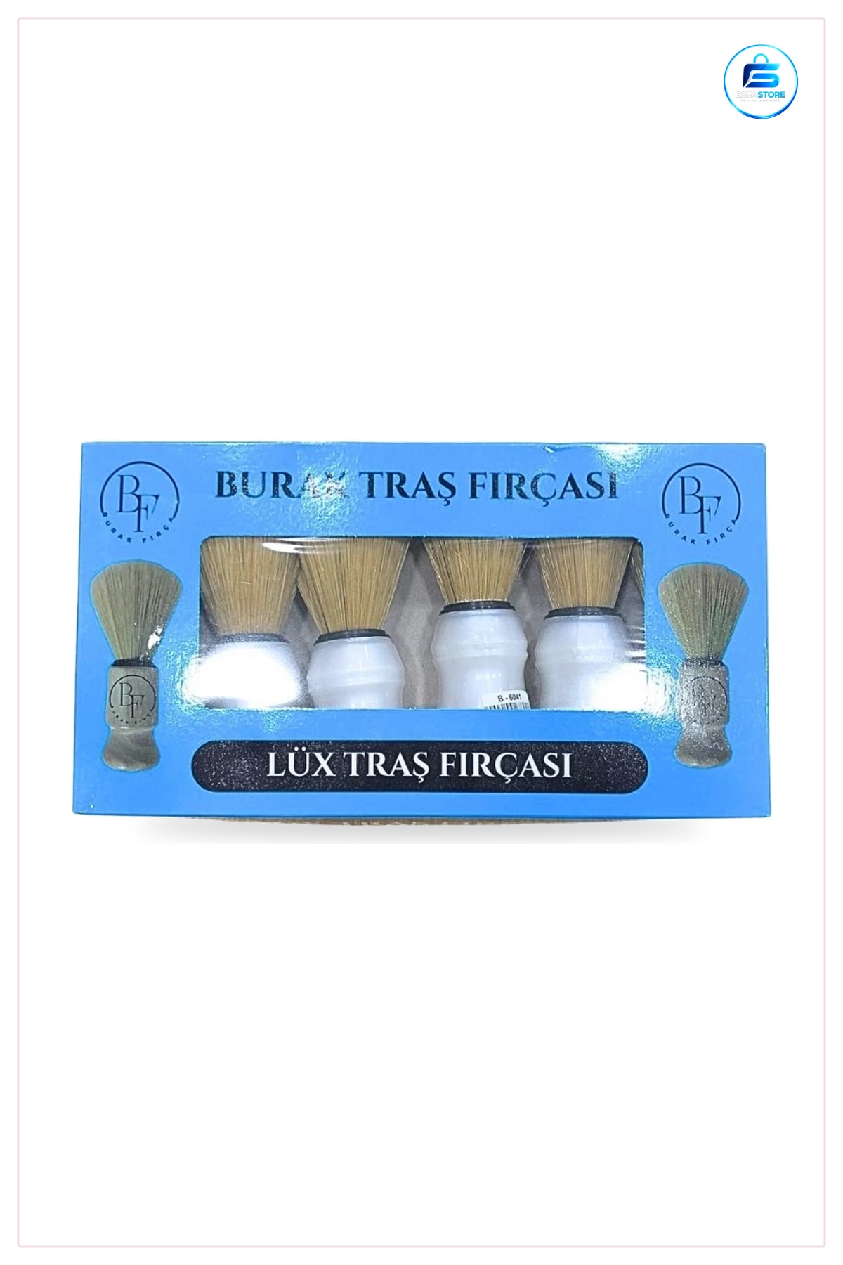 Plastik Saplı Sakal Fırçası Erkek Tıraş Köpüğü Uygulama Bakım Aksesuarı Berber Malzemesi
