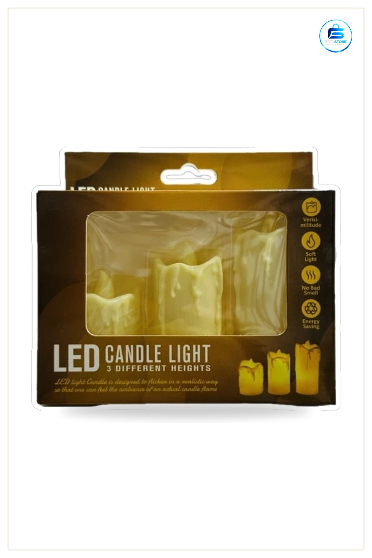 LED Mum Seti 3 Adet Farklı Boyutlarda Alev Efektli Dekoratif Ambiyans Işığı Ev Dekorasyonu