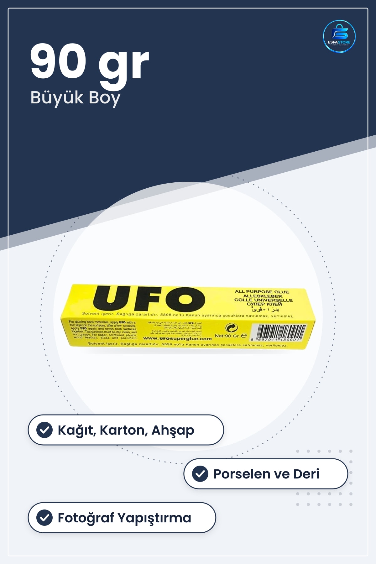 Yapıştırıcı 90 gr Büyük Boy KAĞIT Karton Ahşap Deri Porselen Fotoğraf Yapıştırma Ofis Ev