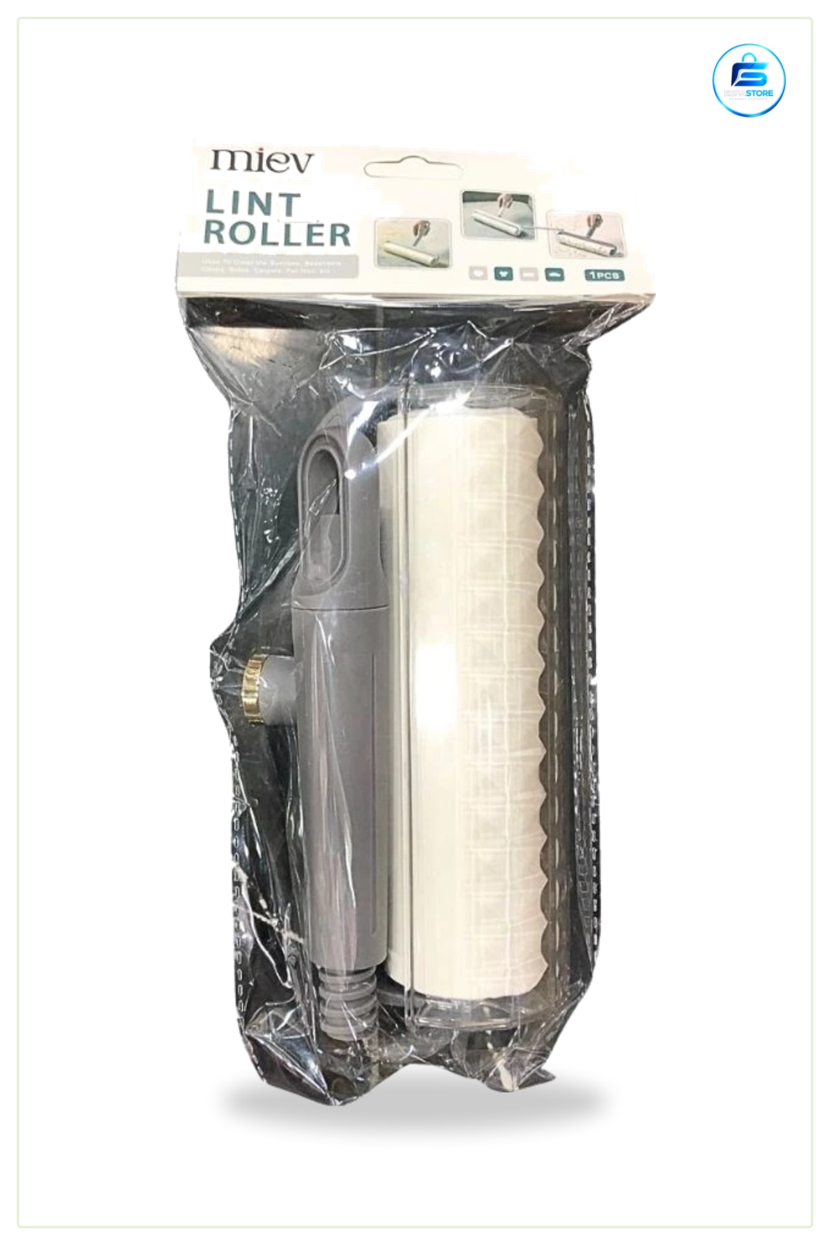 Tüy Toplayıcı Rulo 16 cm Saplı Kıyafet Kumaş Halı Koltuk Yapışkanı Pratik Ev Temizliği