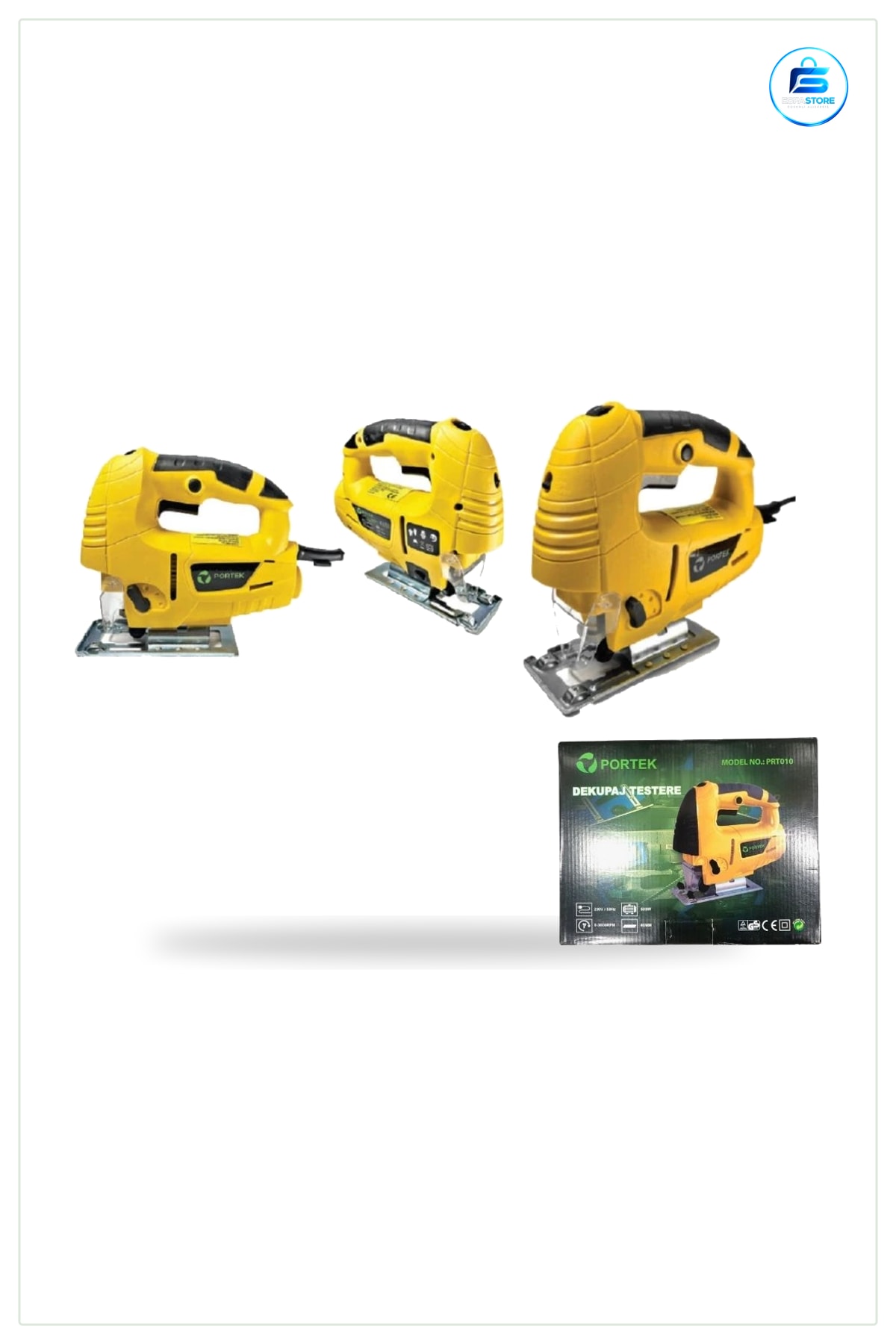 Dekupaj Testere Elektrikli Ahşap Kesim Makinesi Sarı Gövdeli Hobi ve Atölye İçin Kesme Aleti