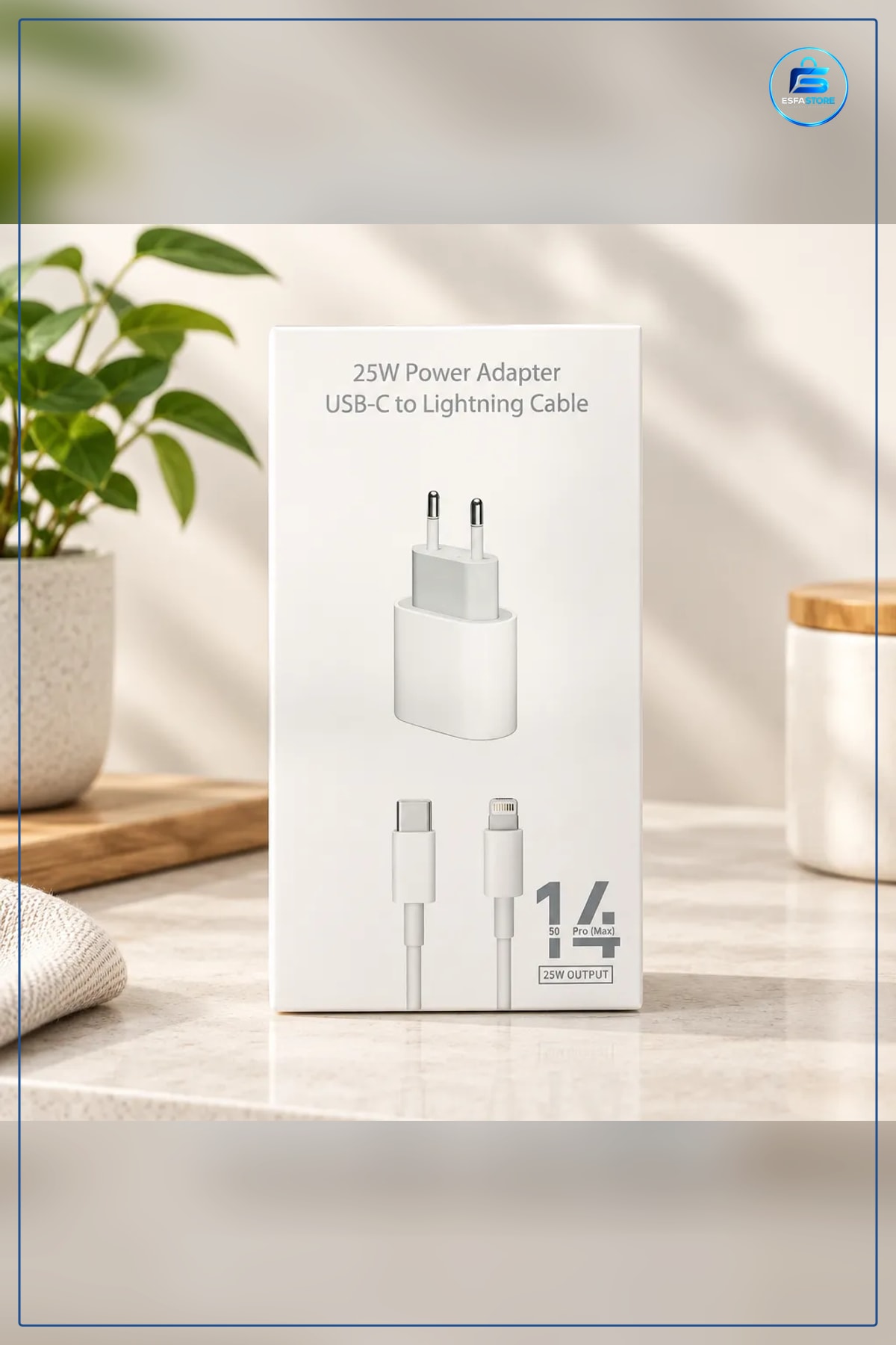 Şarj Aleti 20W Başlık ve Kablo Seti USB C Lightning Bağlantılı Cep Telefonu Güç Adaptörü