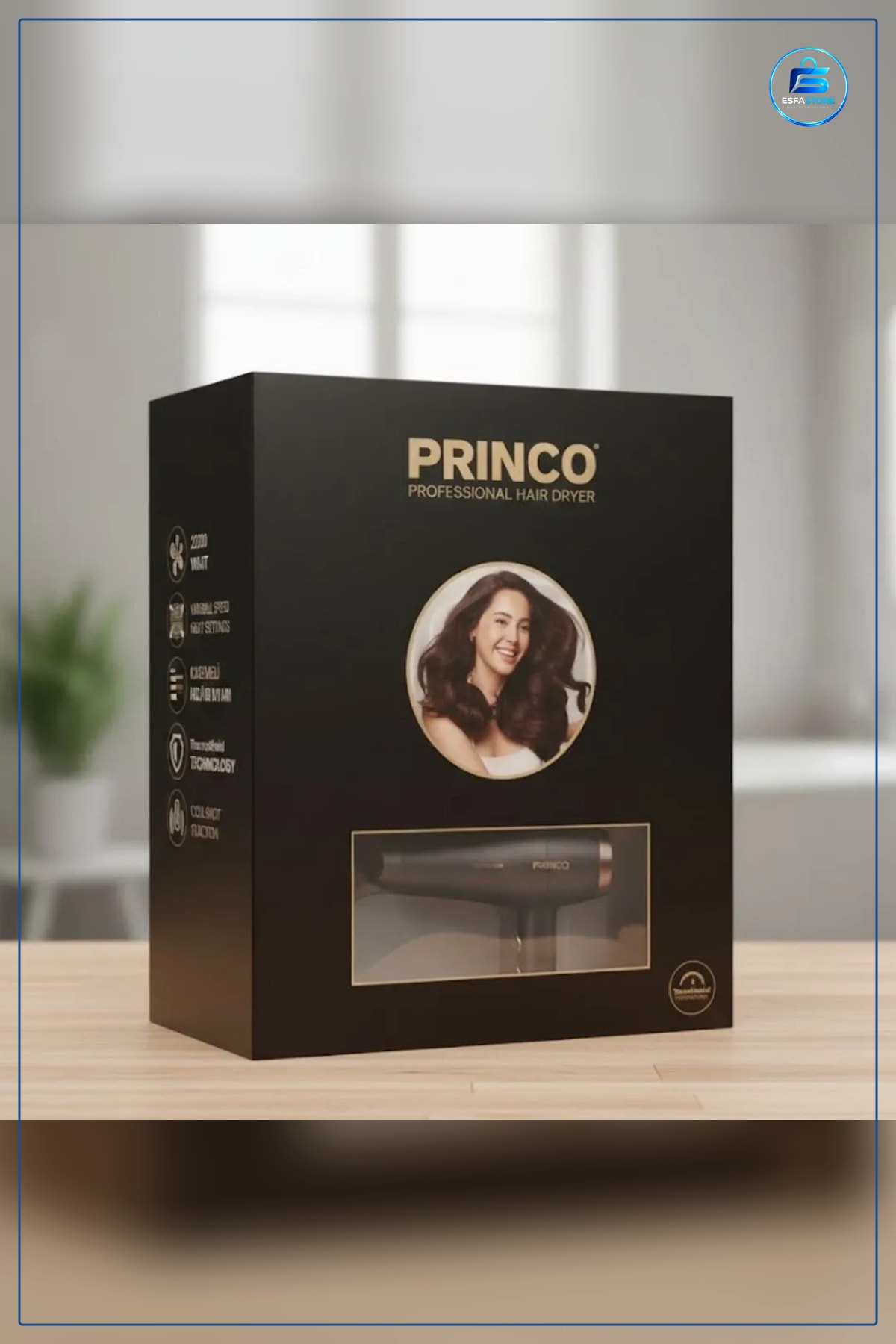 Fön Makinesi 2200 Watt Saç Kurutma Seramik Ayarlı Sıcaklık Soğuk Hava Ev Kişisel Bakım