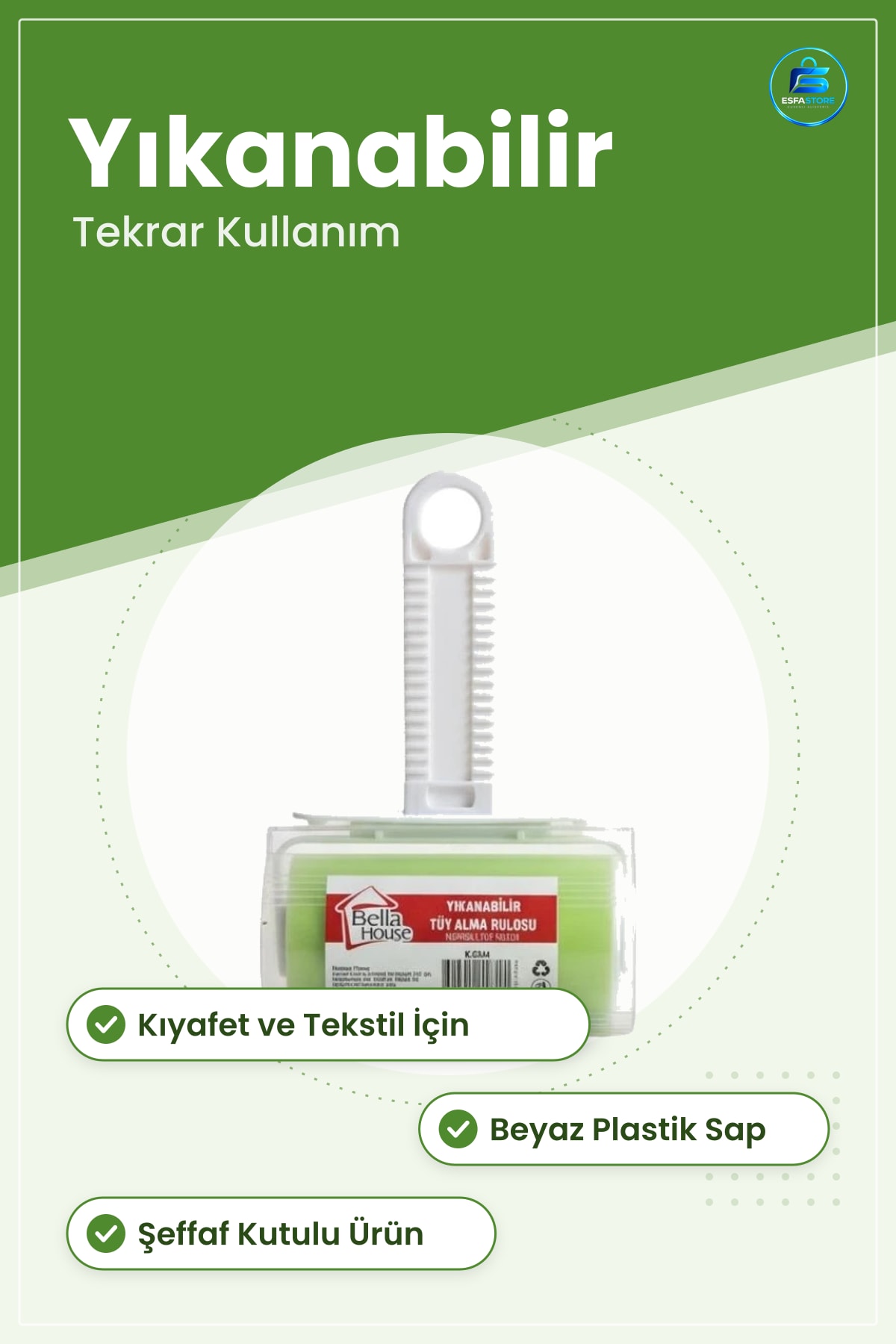 Yıkanabilir Tüy Toplayıcı Rulo Kıyafet Halı Koltuk Battaniye Kumaş Temizleyici Aparat