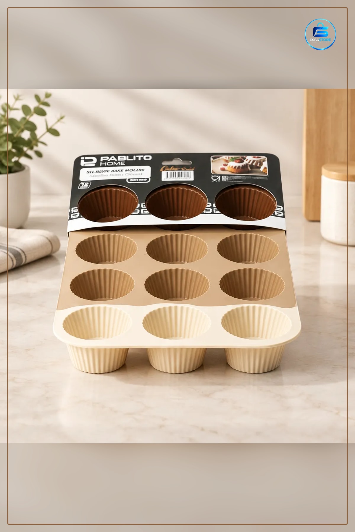 Silikon Kek Kalıbı 12 Bölmeli Birleşik Muffin Fırın Tepsisi Mutfak Pişirme Aksesuarı