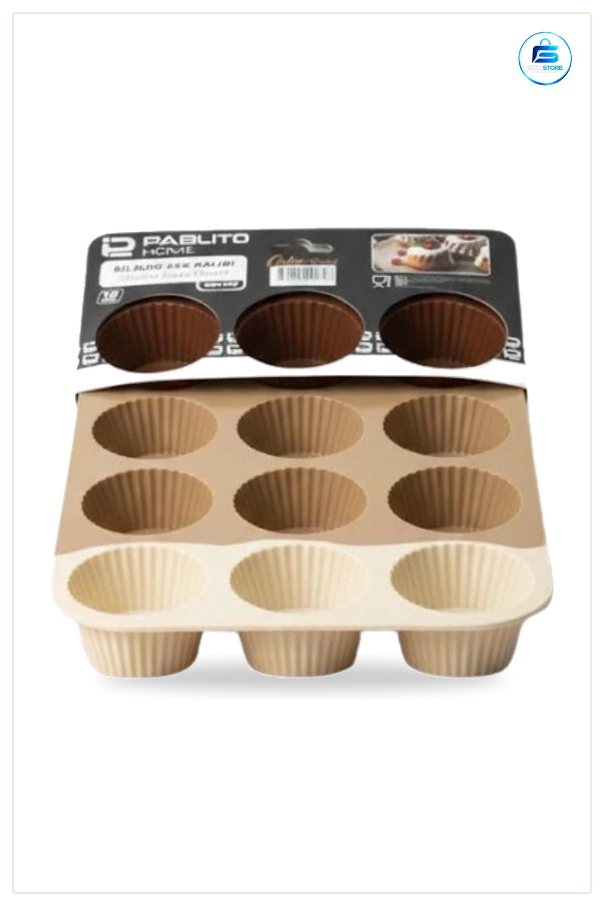 Silikon Kek Kalıbı 12 Bölmeli Birleşik Muffin Fırın Tepsisi Mutfak Pişirme Aksesuarı