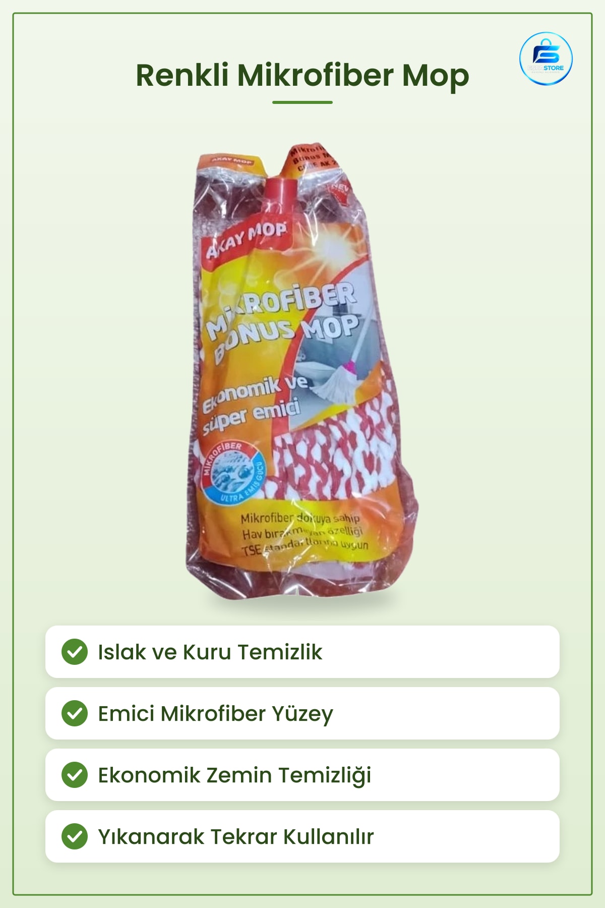Renkli Mikrofiber Mop Paspas Emici Ekonomik Zemin Temizlik Ev Yüzey Silme Pratik Gereci