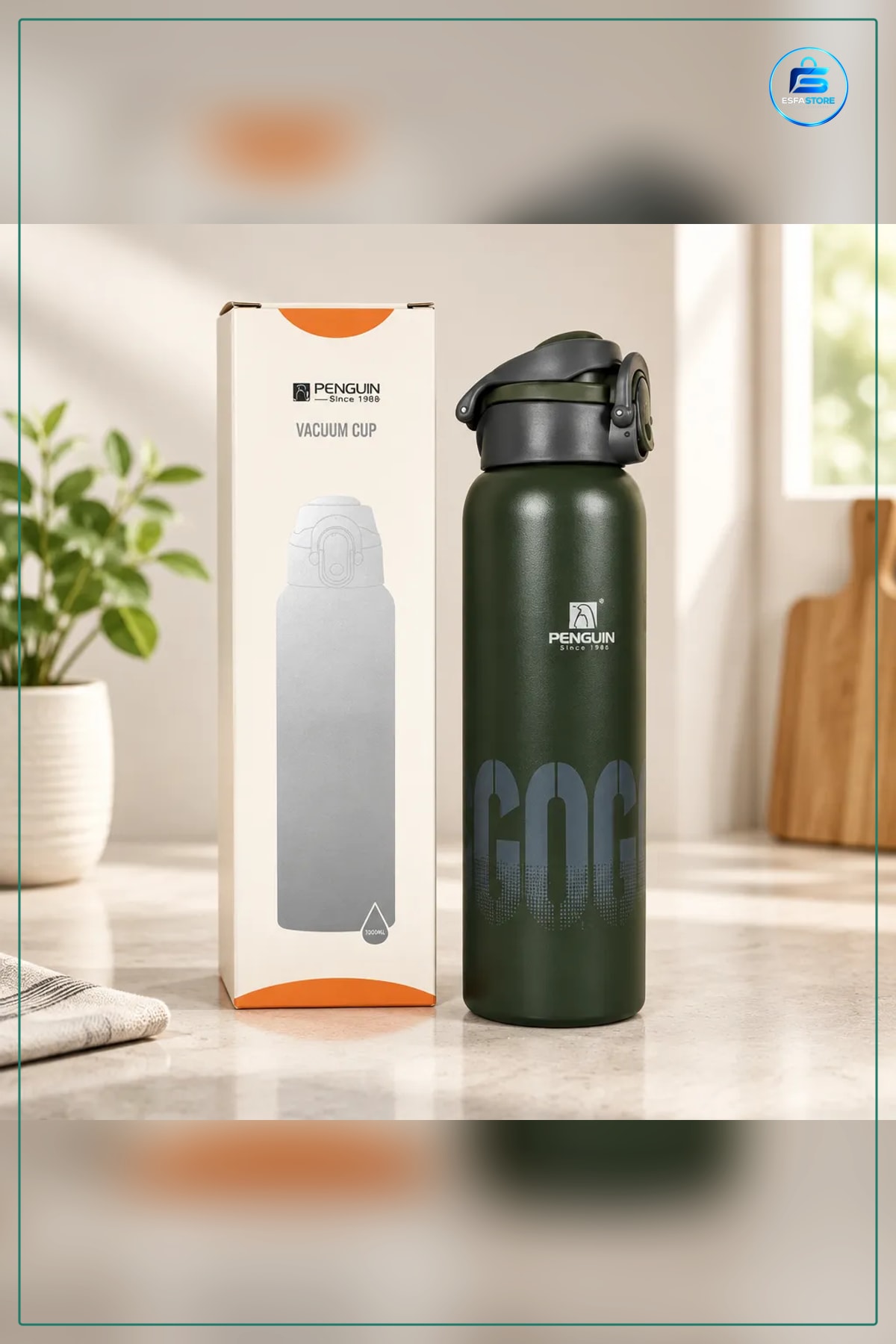 Termos 800 ml Metal Gövdeli Kamp Outdoor Seyahat Sıcak ve Soğuk İçecek Şişesi Ofis Vakumlu