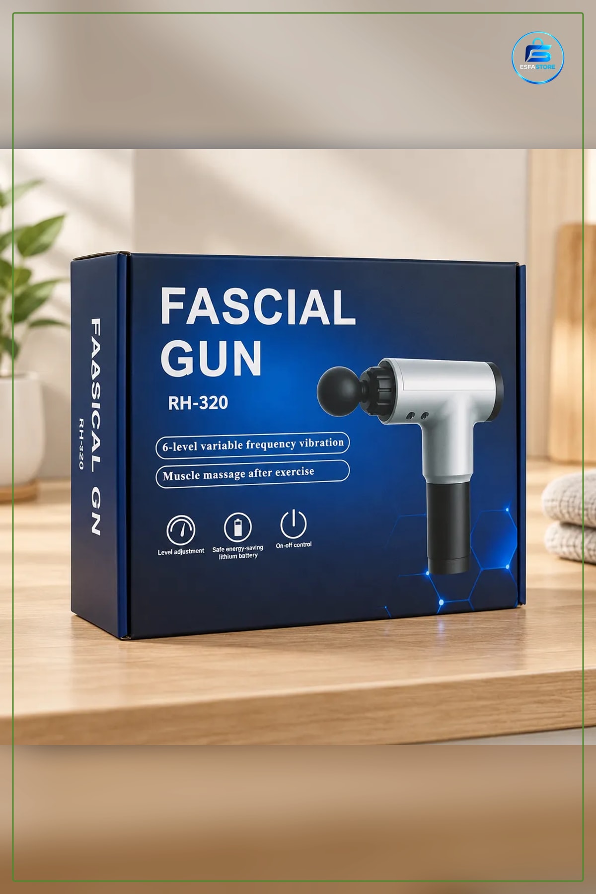 Masaj Tabanca sı Fascial Gun 6 Kademeli Titreşimli Kas Gevşetici Lityum Bataryalı Kişisel Bakım
