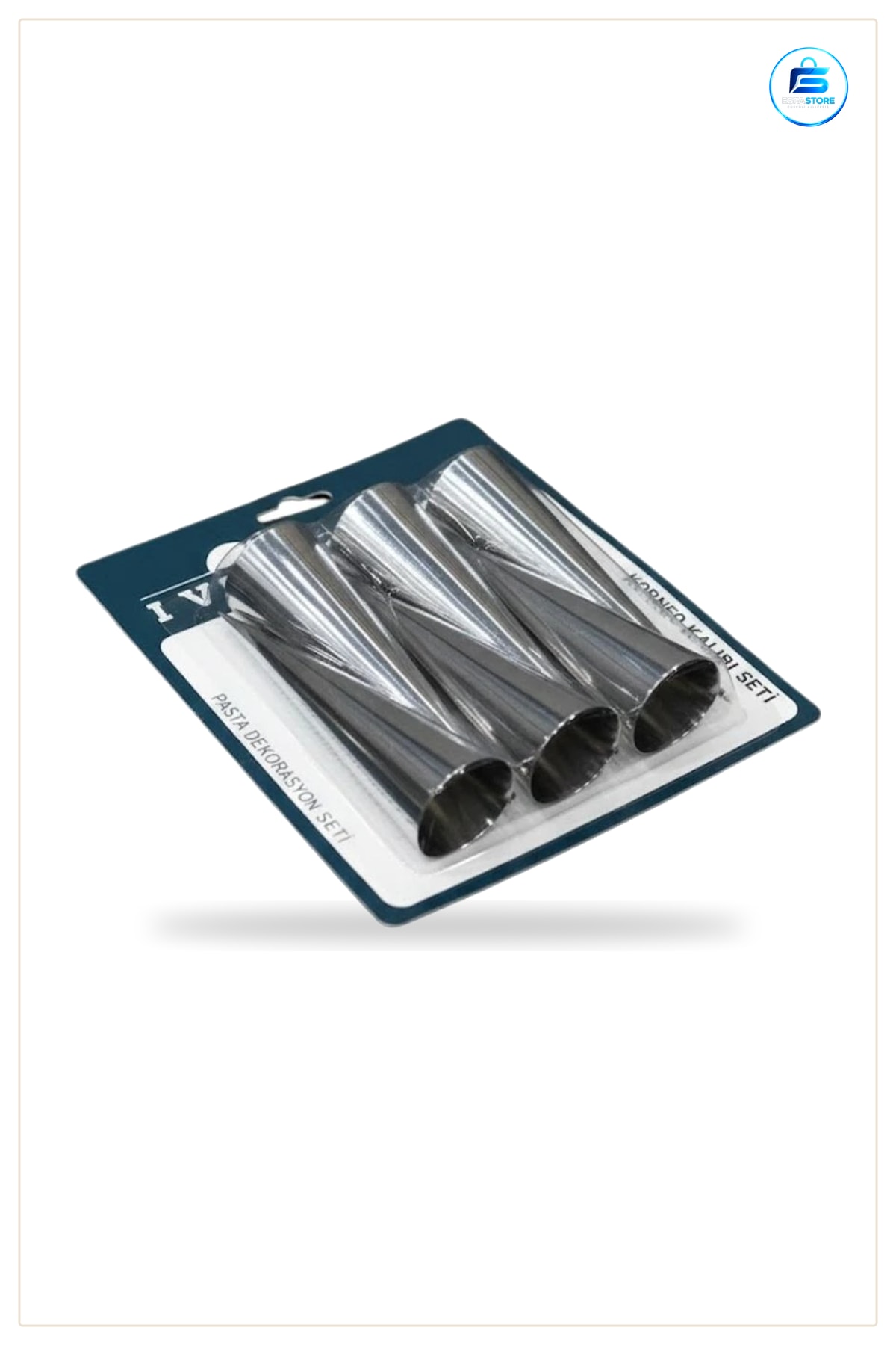 Korneo Kalıbı 6 Parça Metal Konik Yapılı Fırın ve Kek Pişirme Mutfak Pasta Dekorasyon Seti
