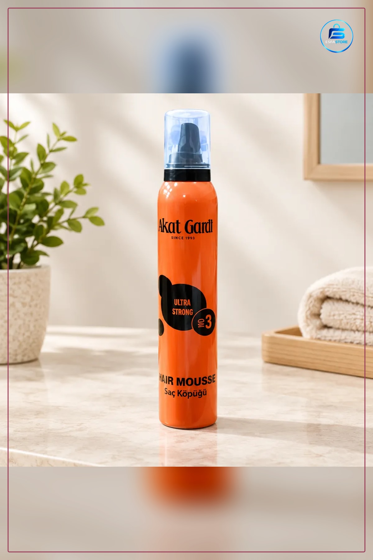 Saç Köpüğü 200 ml Turuncu Ultra Strong Şekillendirici Hair Mousse Kolay Kişisel Bakım