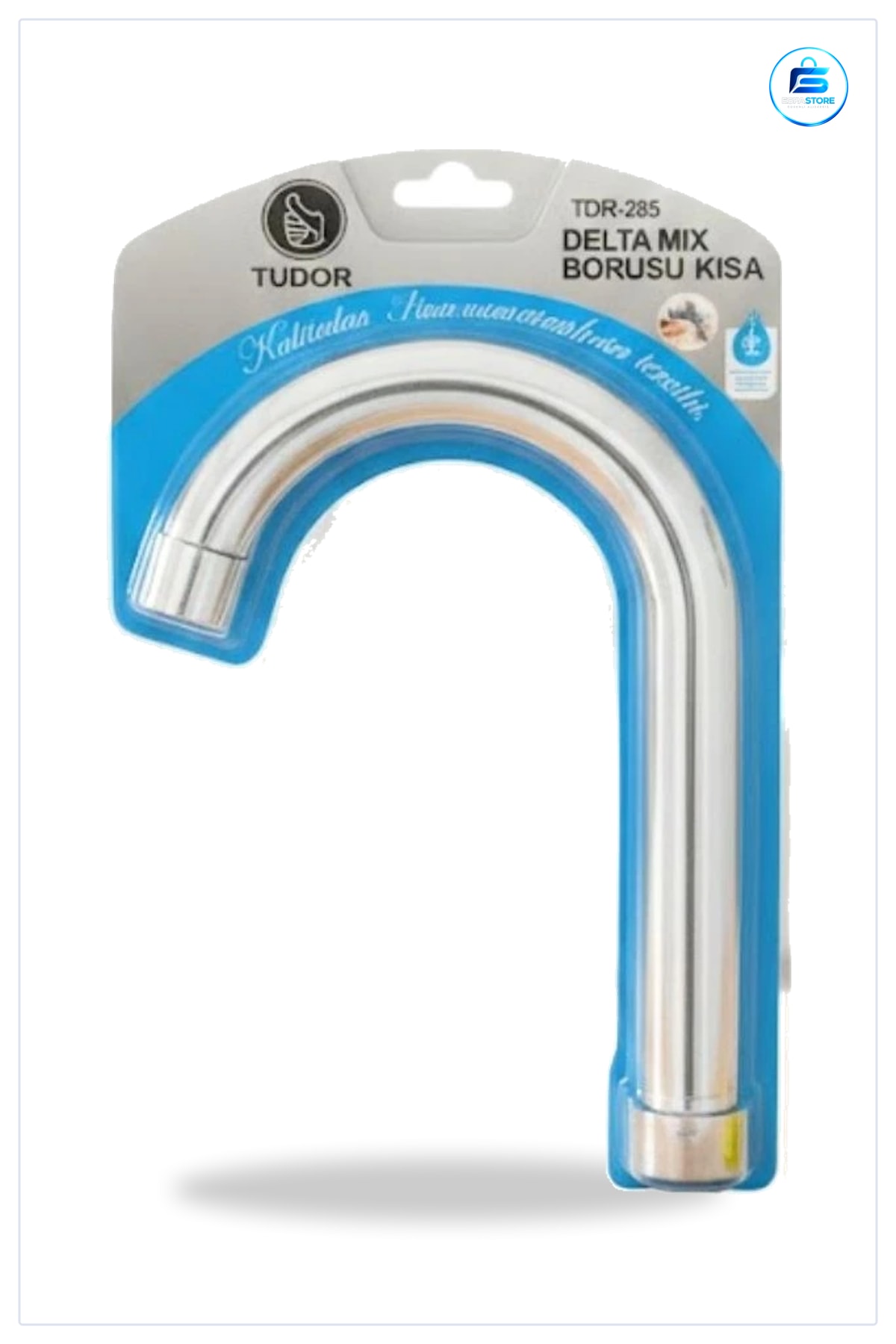 Kısa Delta Mix Boru Blisterli Banyo Tesisatı Musluk Bağlantı Lavabo Mutfak Armatür Krom