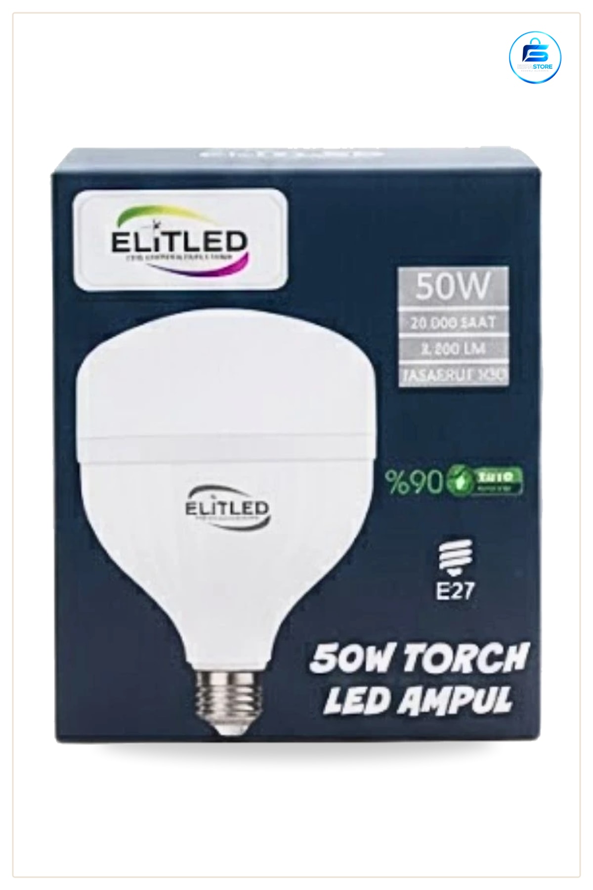 LED Ampul 50 W E27 Duy Torch Model Genel Aydınlatma İçin Enerji Tasarruflu Lamba Uyumlu