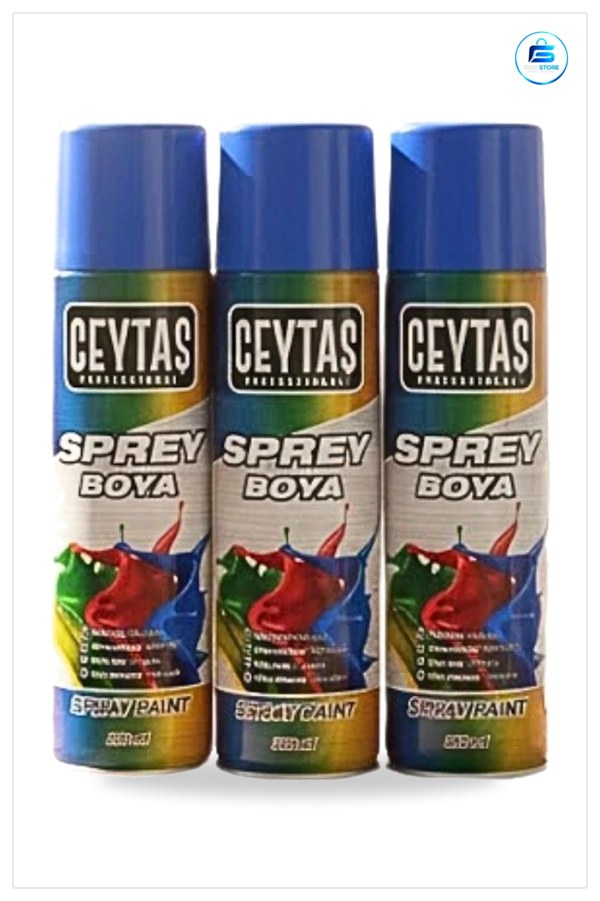 Mavi Sprey Boya 200 ml Kolay Uygulanabilir Hobi ve Dekor Boyası Hızlı Dokunuşlar İçin