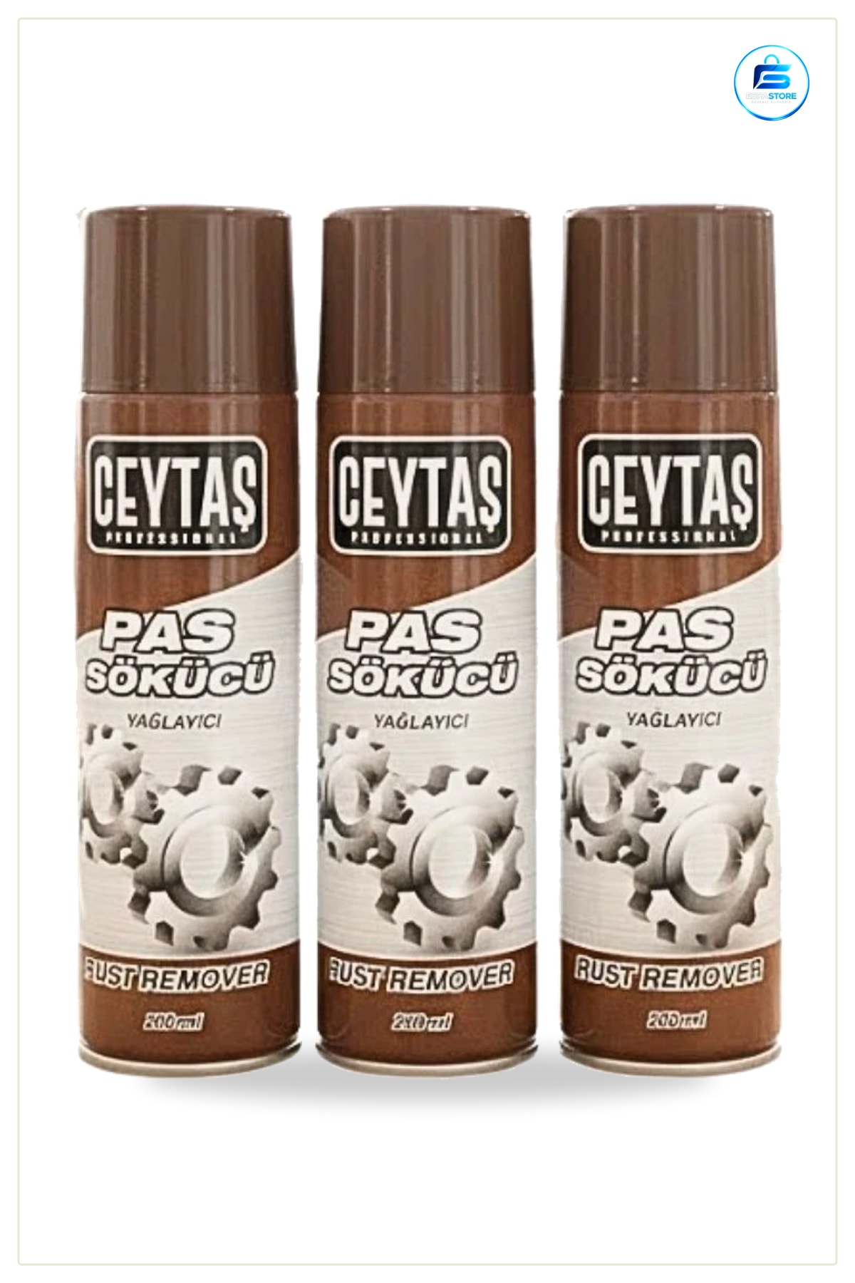 Pas Sökücü 200 ml 1 Adet Yağ Çözücü Yağlayıcı Sprey Metal Yüzey Bakım Temizlik Ürünü