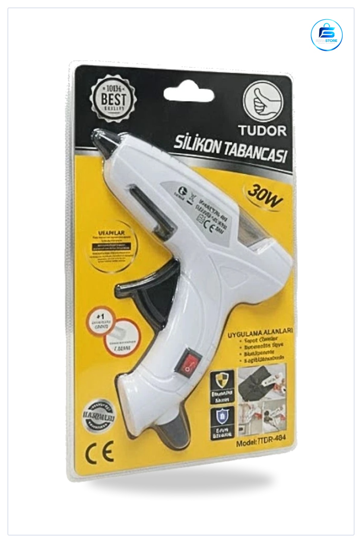Silikon Tabancası 30 W İnce Gövdeli Sıcak Uygulama Yedek Çubuklu Hobi Ev Onarım Sanat Projeleri
