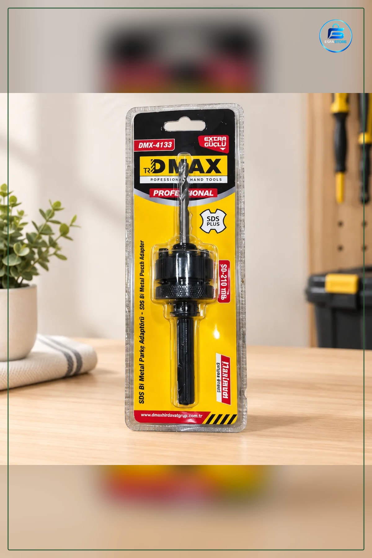 Panç Adaptörü SDS ile 210 mm Matkap Aksesuarı Bi Metal Delik Açma Elektrikli El Aleti