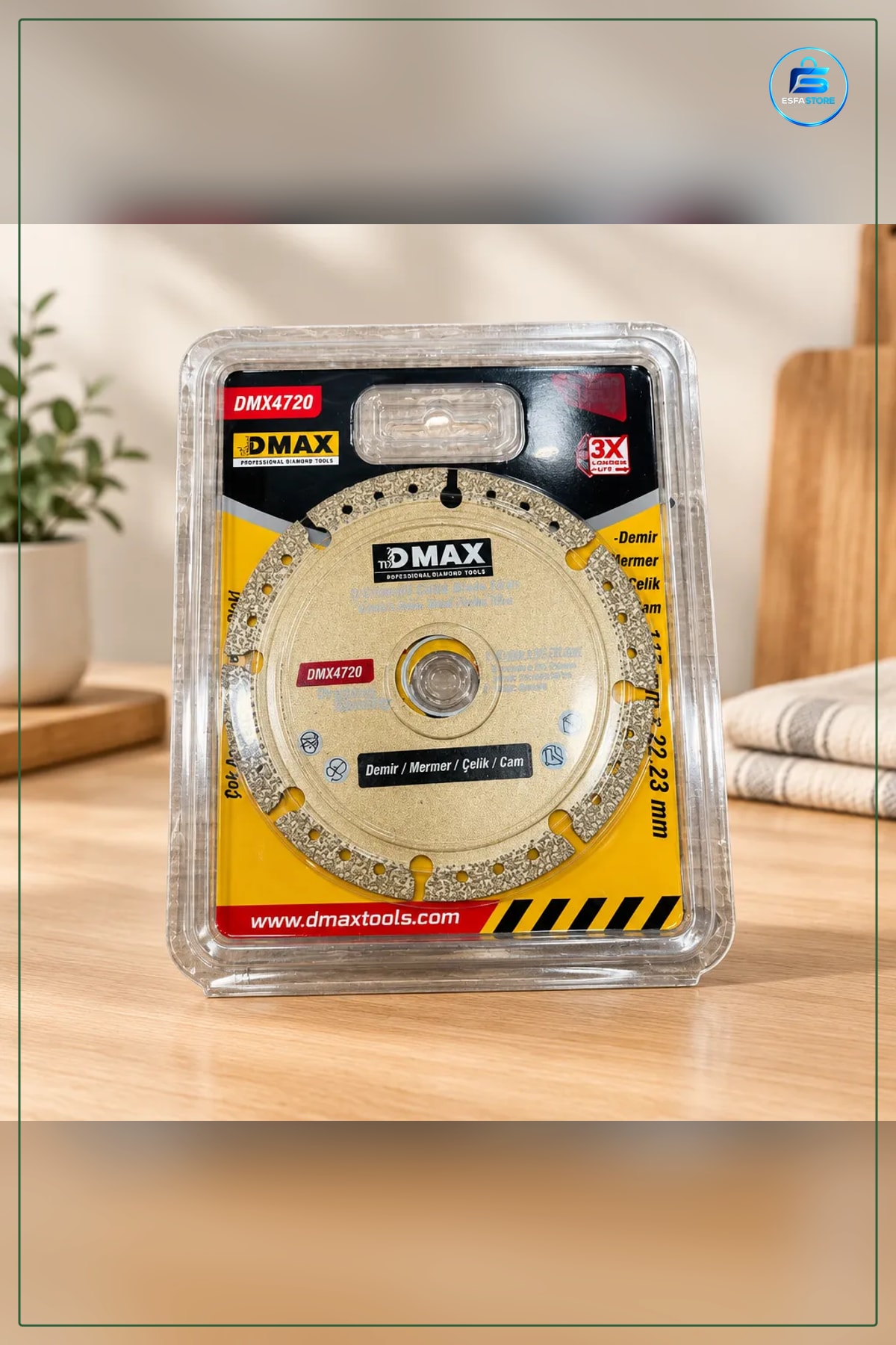 Çok Amaçlı Metal Kesme Diski Elmas Kaplamalı Demir Mermer Çelik Cam Kesim Avuz Taşı Taşlama Testere