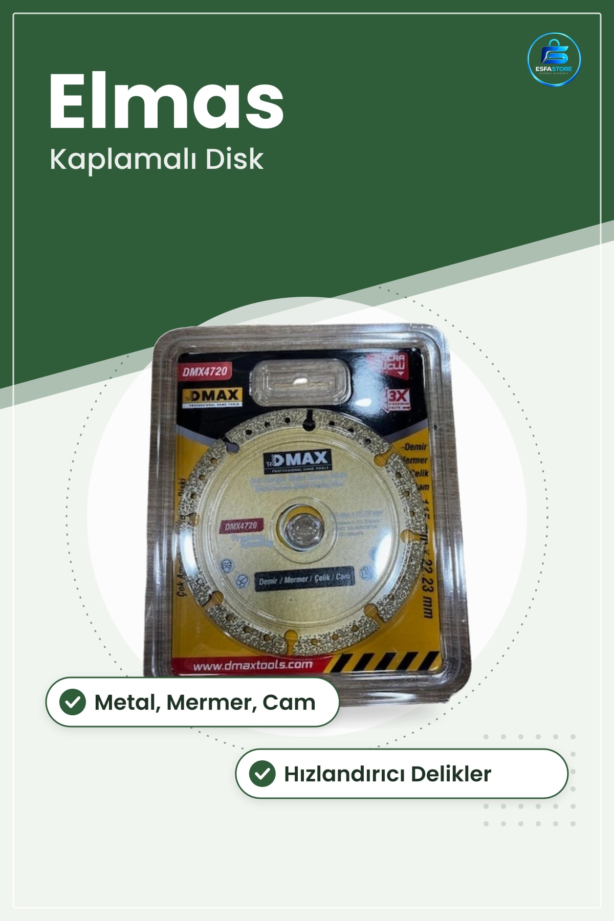 Çok Amaçlı Metal Kesme Diski Elmas Kaplamalı Demir Mermer Çelik Cam Kesim Avuz Taşı Taşlama Testere