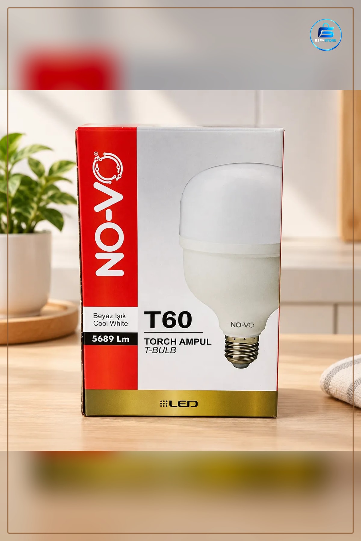 Torch LED Ampul 60 W Gold Beyaz Işık Lm Ev Mutfak Banyo Aydınlatma Lambası Kullanışlı