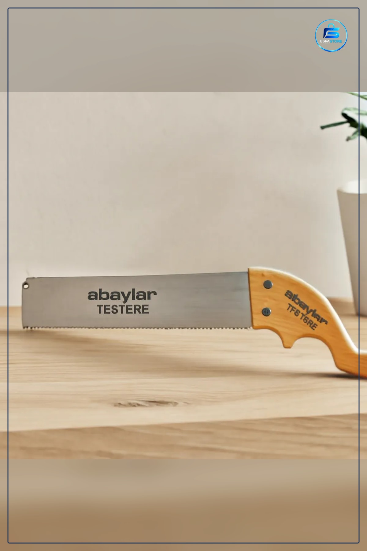 El Testeresi Ahşap Saplı 28.5 cm Bıçak Sap 44 Karbon Çelik Testere Kesim Atölye Hırdavat