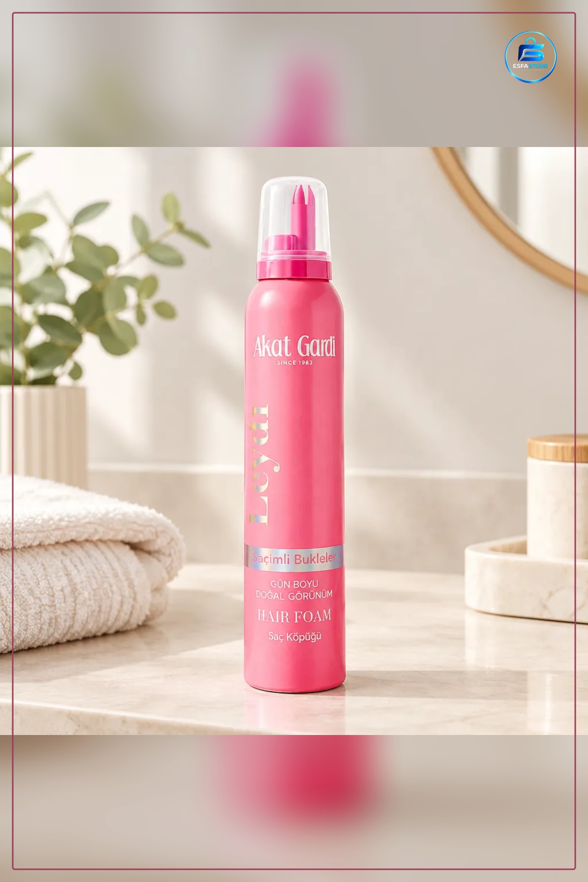 Pembe Saç Köpüğü 200 ml Hacimli Büklem Kadın Şekillendirici Doğal Görünüm Gün Boyu Pratik Kullanım