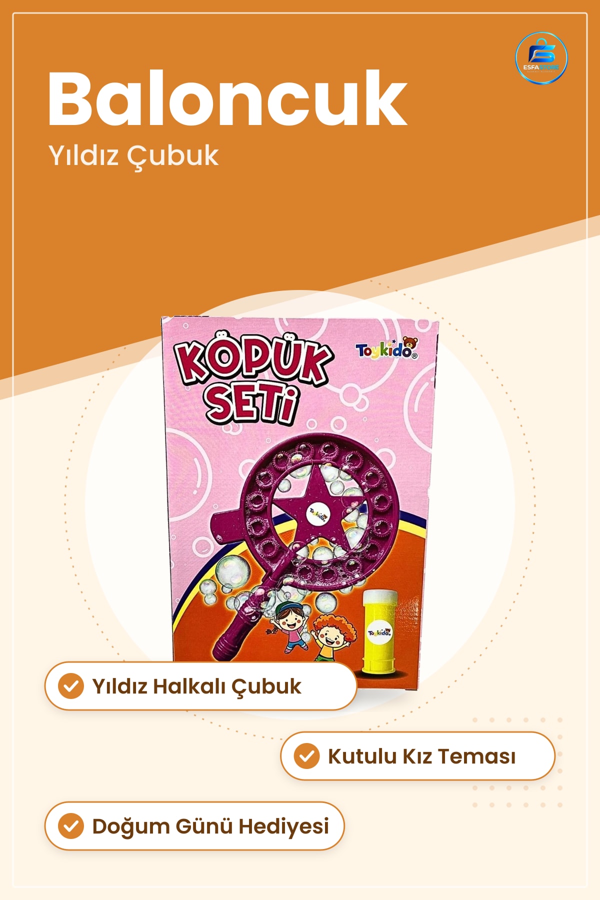 Kız Köpük Oyun Seti Kutulu Baloncuk Üfleme Çubuklu Çocuk Eğlence Doğum Günü Hediyesi
