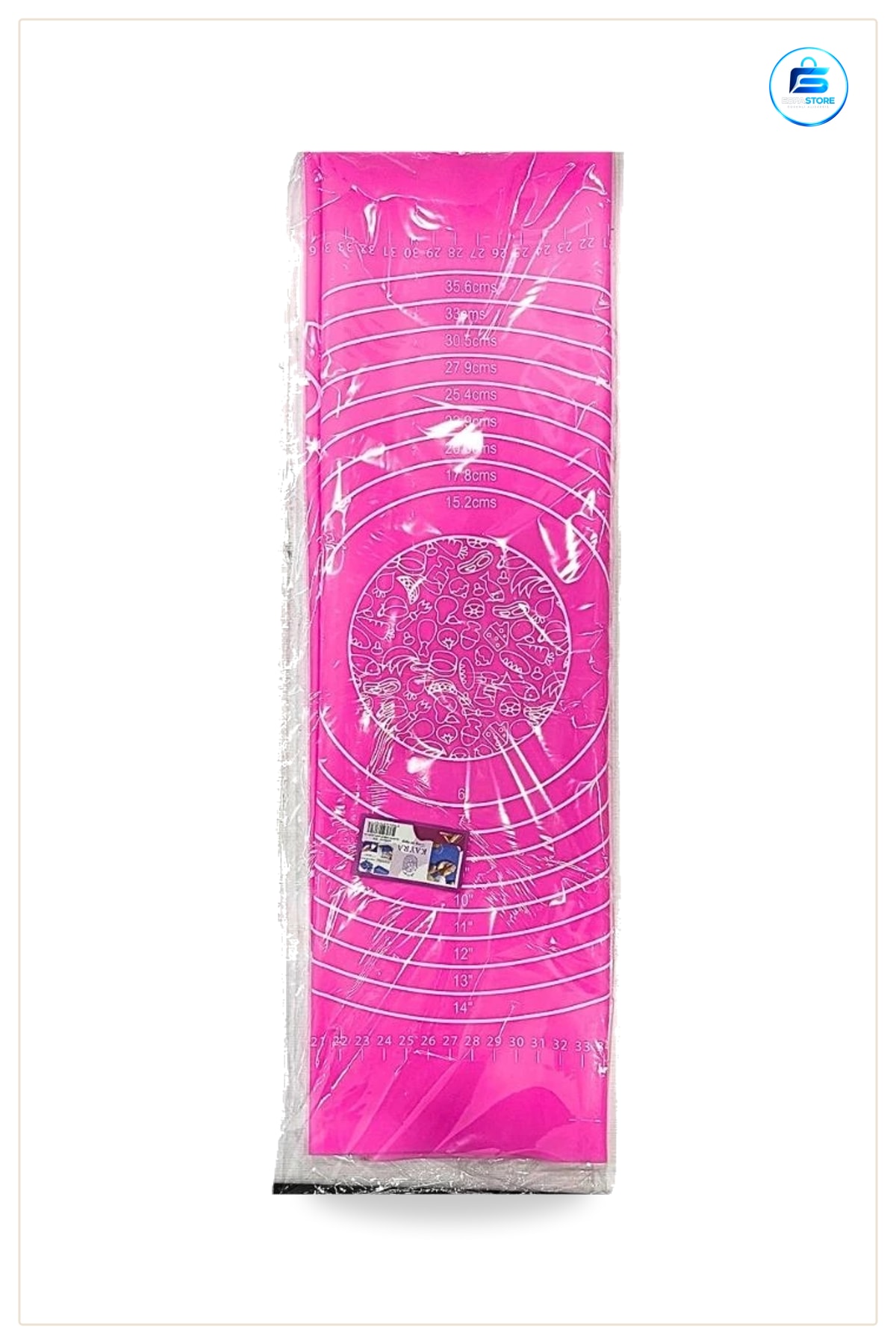 Hamur Matı Büyük Boy 45x65 cm Pembe Açma Yoğurma Ölçü Cetveli Mutfak Pişirme Yüzeyi Şekillendirici
