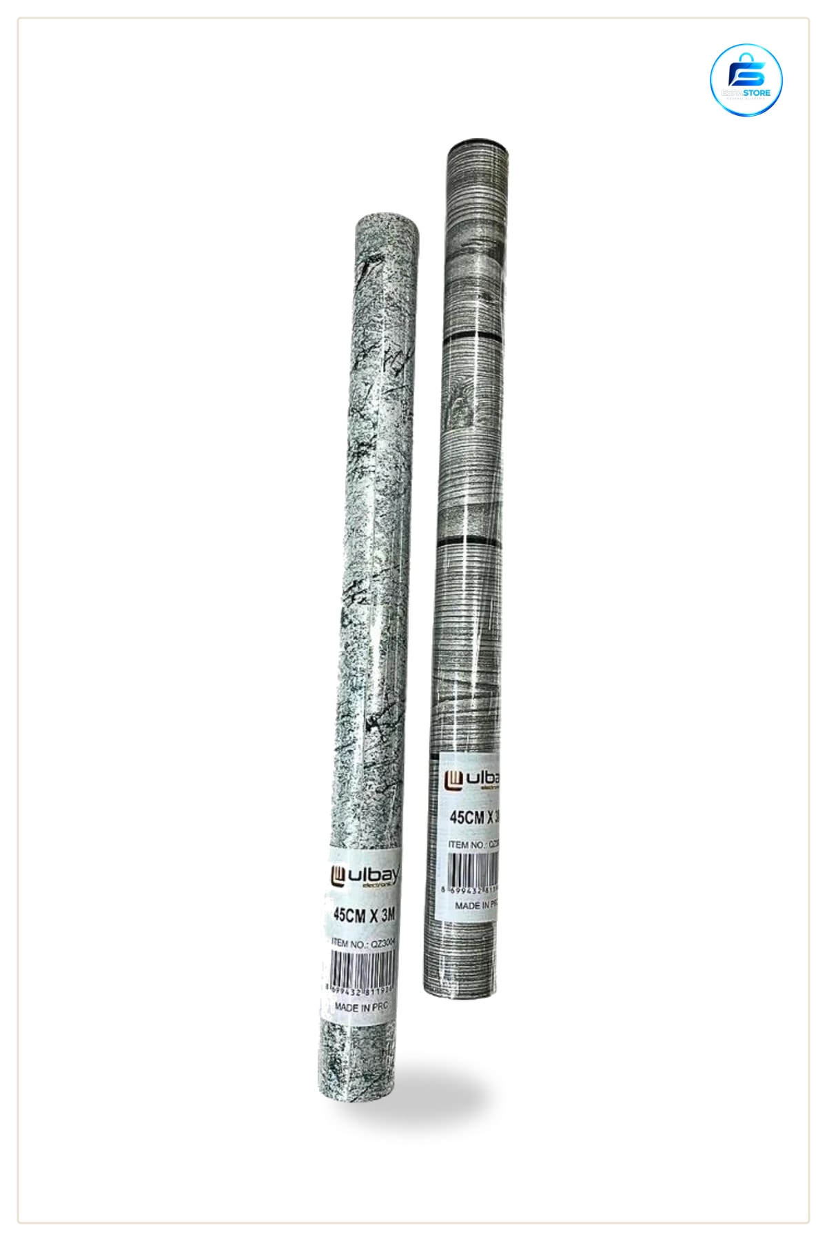 Yapışkanlı Folyo 45 cm x 3 m Mermer Desenli Ahşap Görünümlü Mutfak Dolap Tezgah Dekor Kaplama