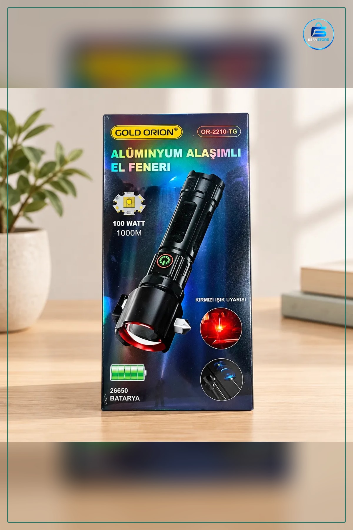 USB El Feneri 100 W Alüminyum Alşımlı Taşınabilir Zoom LED Kamp Yürüyüş Aydınlatma Pratik