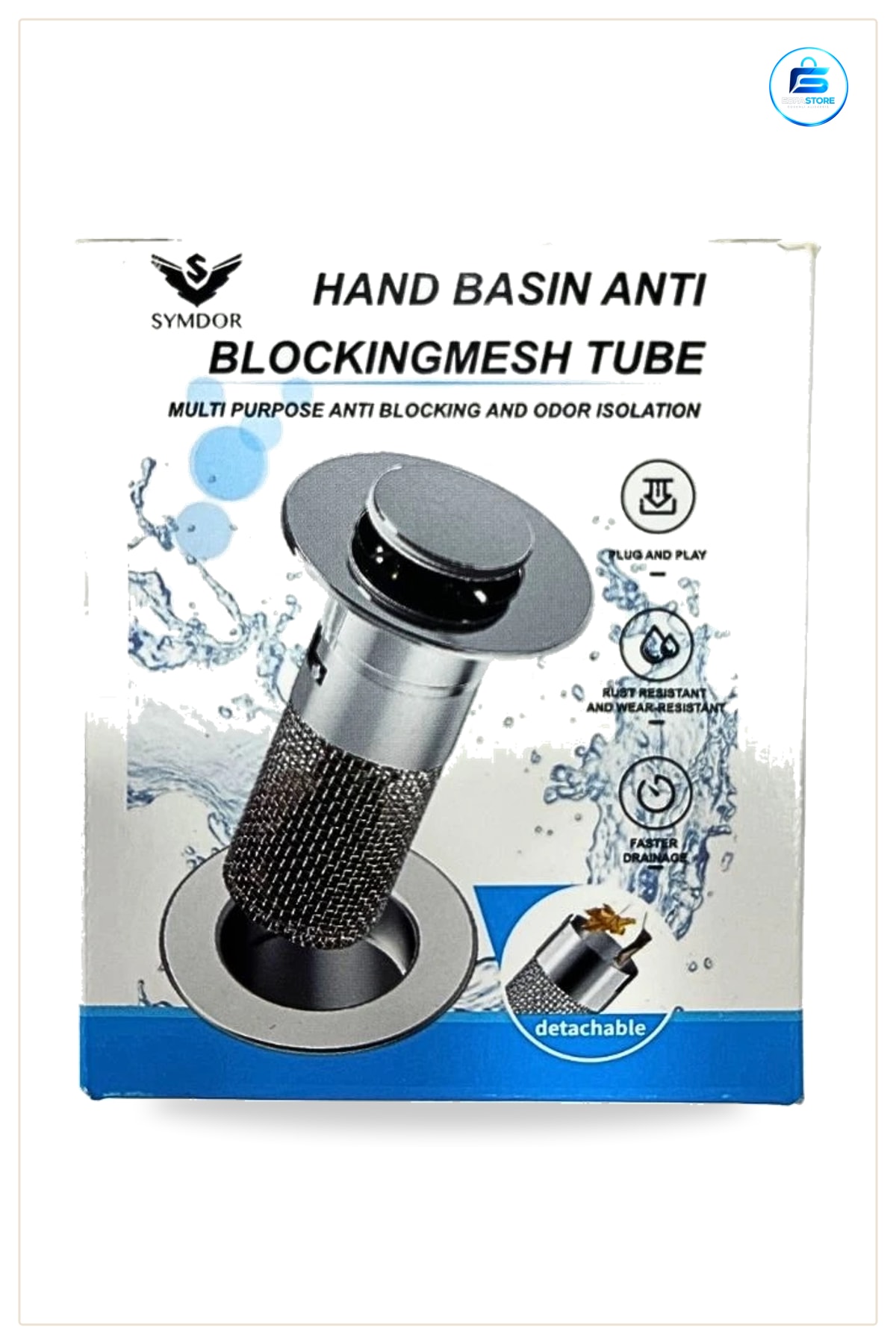 Lavabo Süzgeci Pop Up Paslanmaz Örgülü Tıkanma Önleyici Koku Engelleyici Banyo Tapası