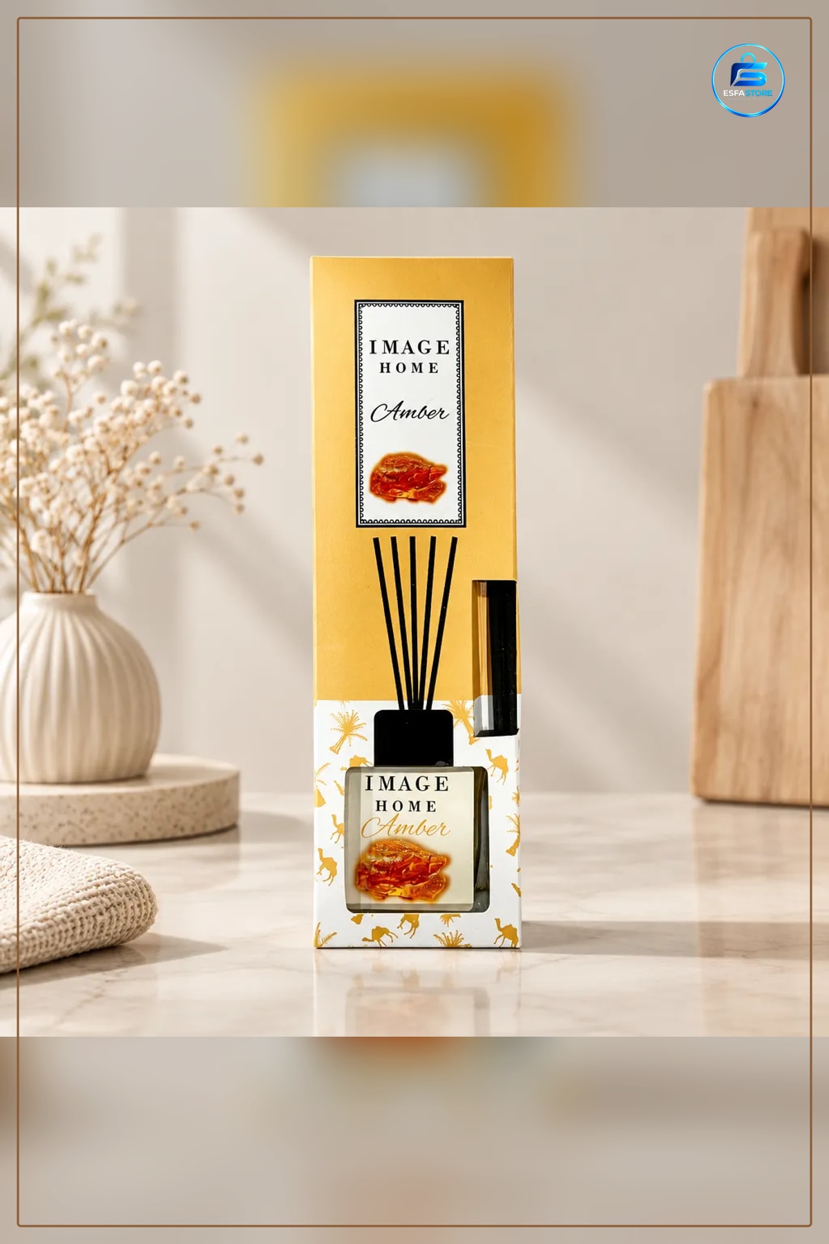 Bambu Çubuklu Oda Kokusu 100 ml Amber Difngüzör Ev Dekorasyon Yayıcı Şişeli Kokulu
