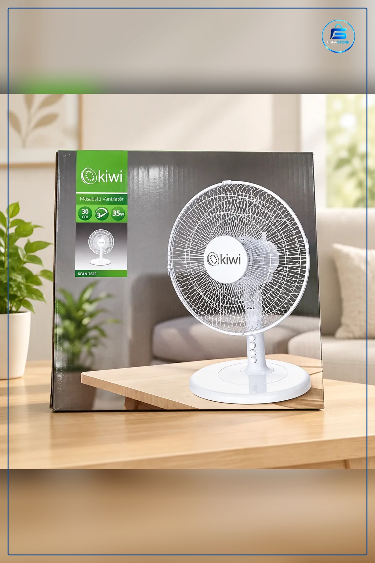 Masaüstü Vantilatör 30 cm Ev ve Ofis Kullanımına Uygun Pratik Yerleştirilebilir Masa Fanı