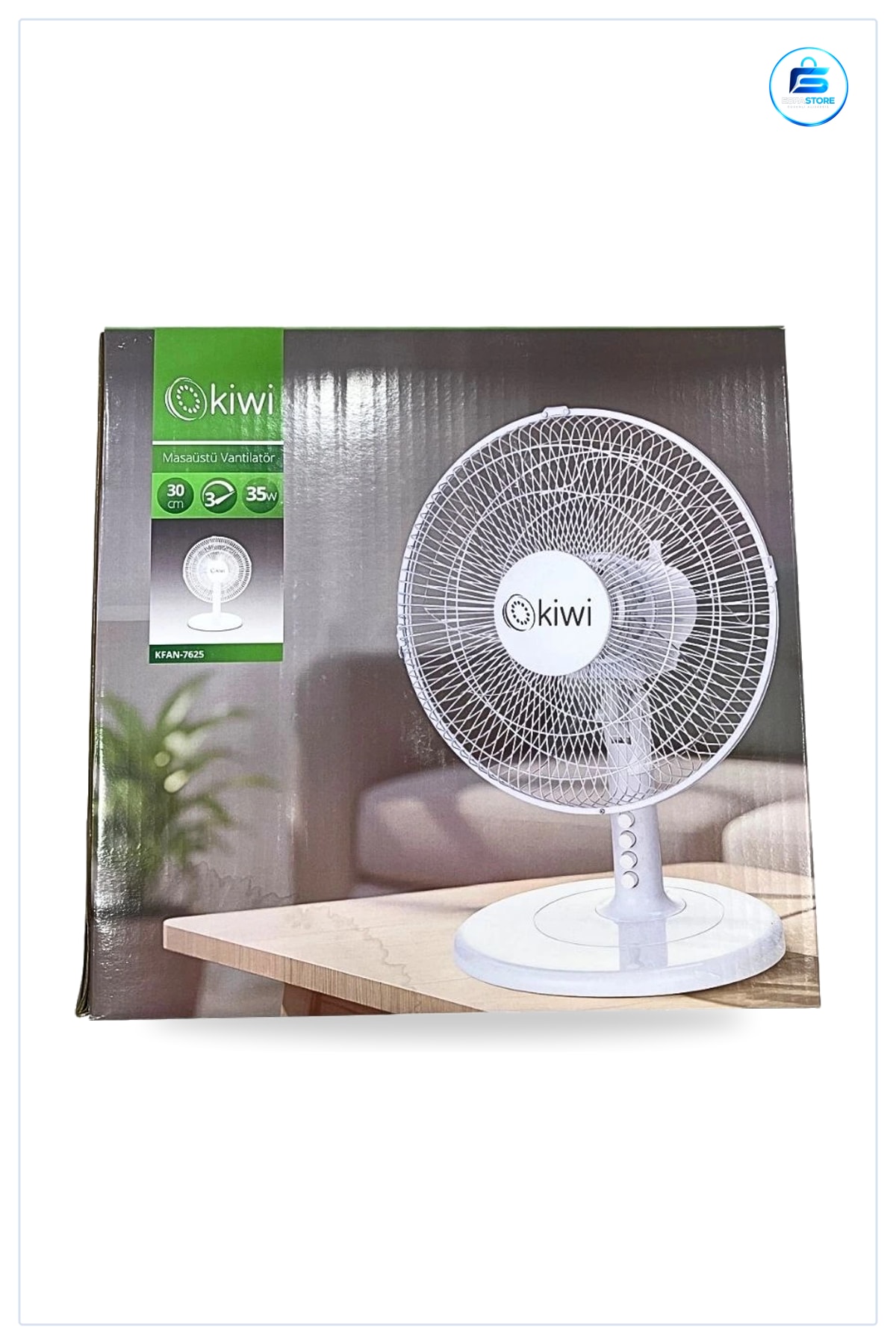 Masaüstü Vantilatör 30 cm Ev ve Ofis Kullanımına Uygun Pratik Yerleştirilebilir Masa Fanı