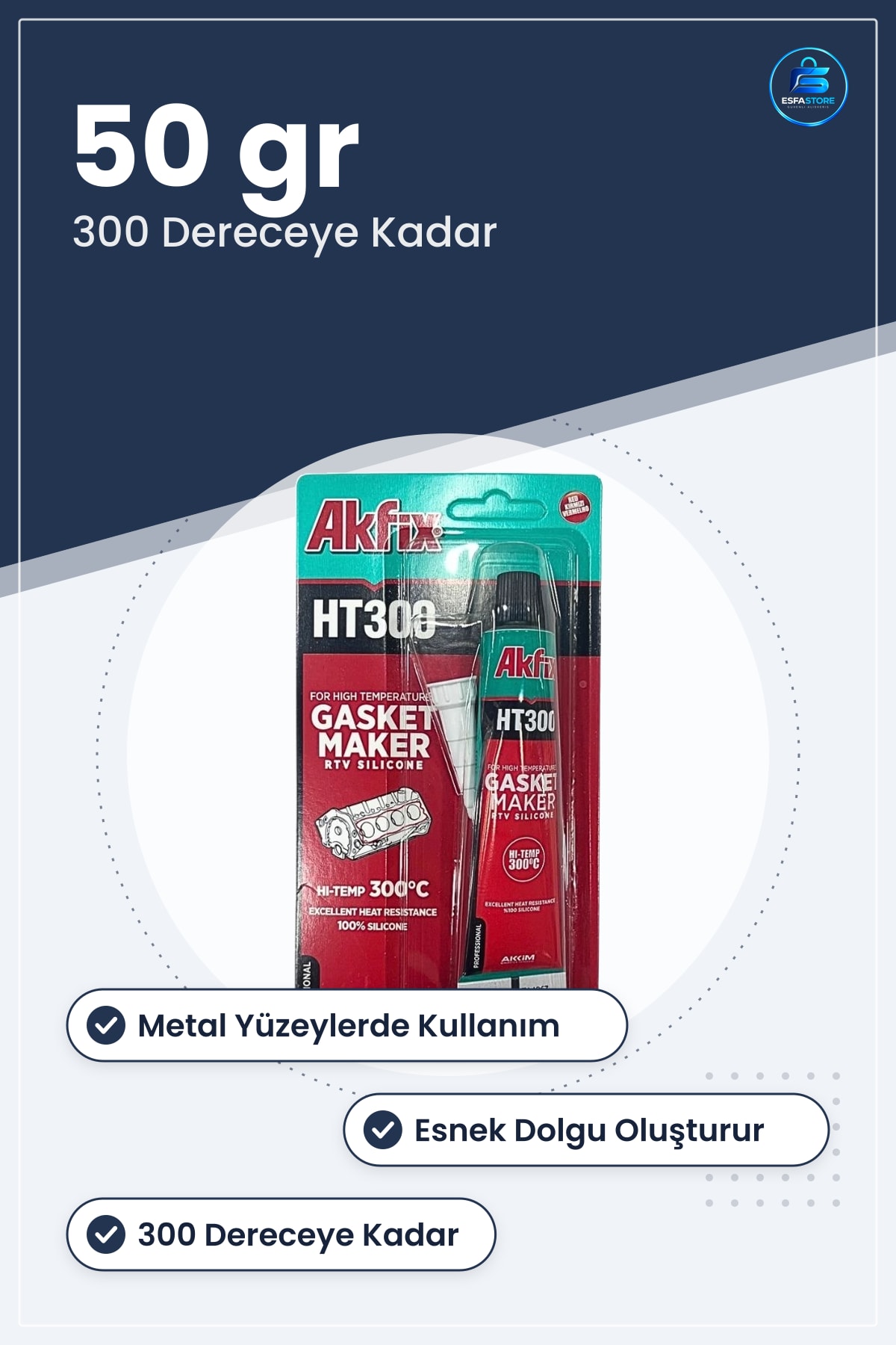 Sıvı Conta Silikon 50 gr Yüksek Isıya Dayanıklı Derece Otomotiv Macunu Hırdavat Yapıştırıcı