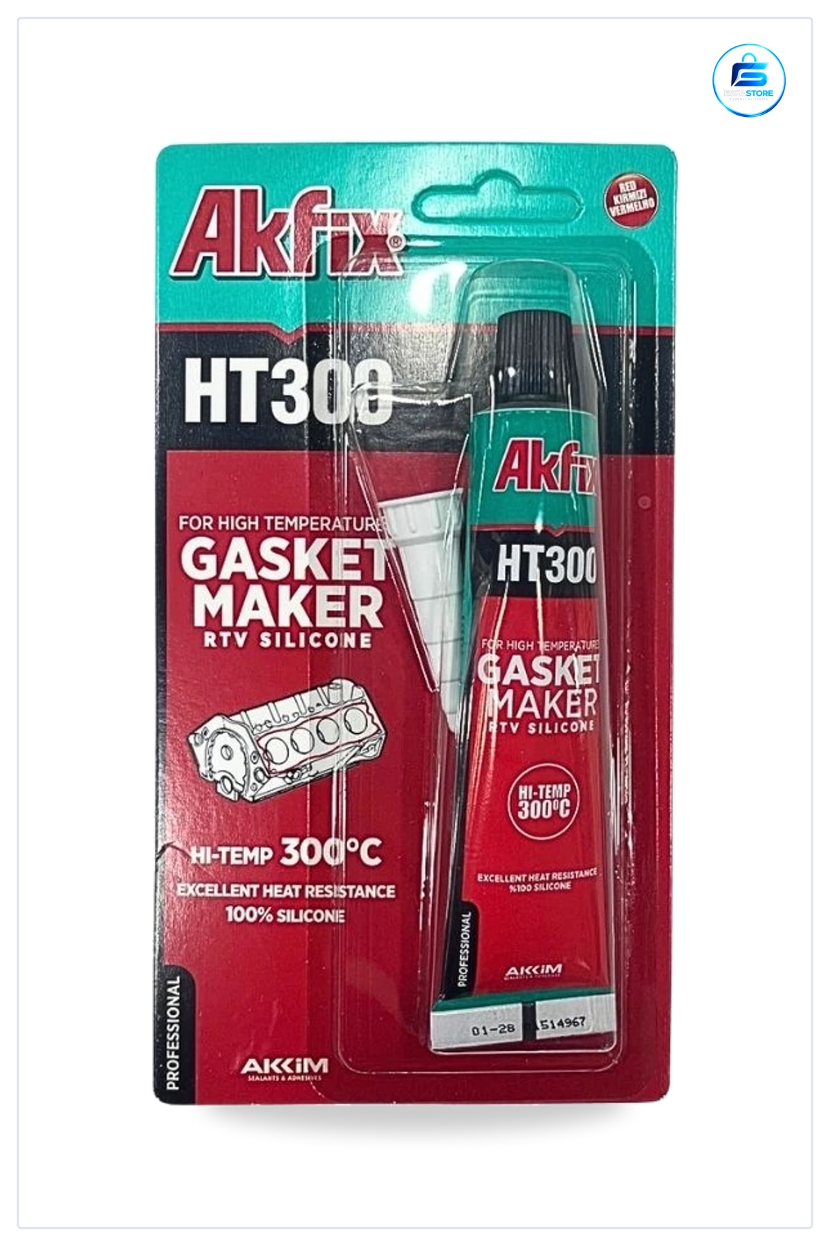 Sıvı Conta Silikon 50 gr Yüksek Isıya Dayanıklı Derece Otomotiv Macunu Hırdavat Yapıştırıcı